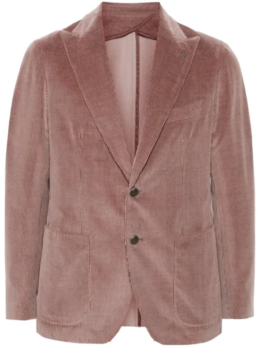 Blazer en velours côtelé pour homme - Coupe ajustée - Veste de costume formelle - Classique - Robe de mariage - Blazers de smoking