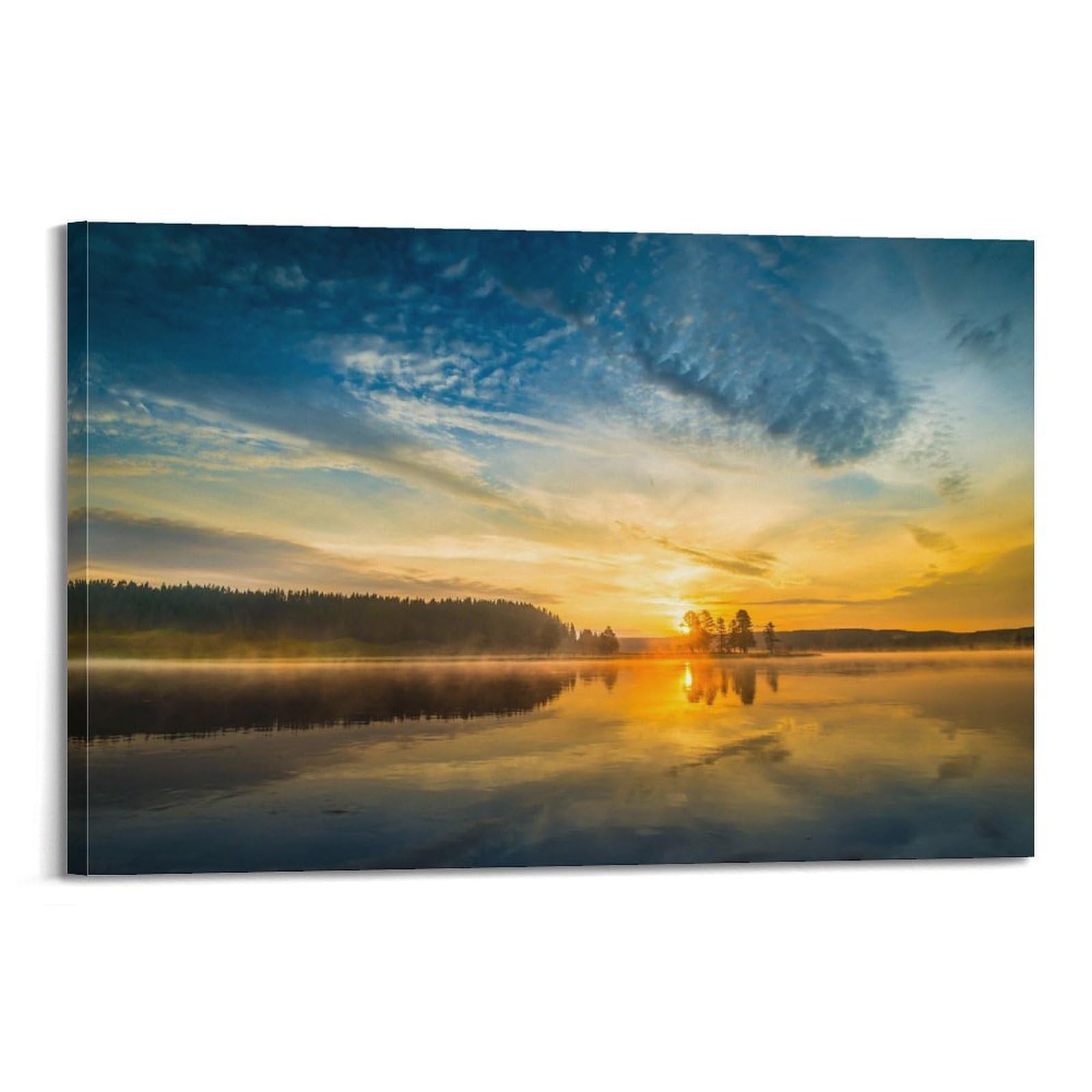CXHJCA Mural Nature Poster Autumn Sunset Poster Decorative Painting Canvas Wall Posters And Art Picture Print Modern Family Bedroom Decor Posters 20x30inch(50x75cm)