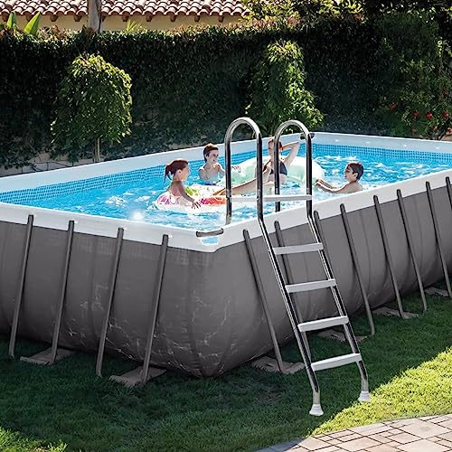 Escalera para piscina 52 pulgadas acero inoxidable 304 miniatura 1