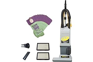 ProTeam ProForce 1500XP Bagged Dual Motor Upright Vacuum Cleaner with HEPA Filtration