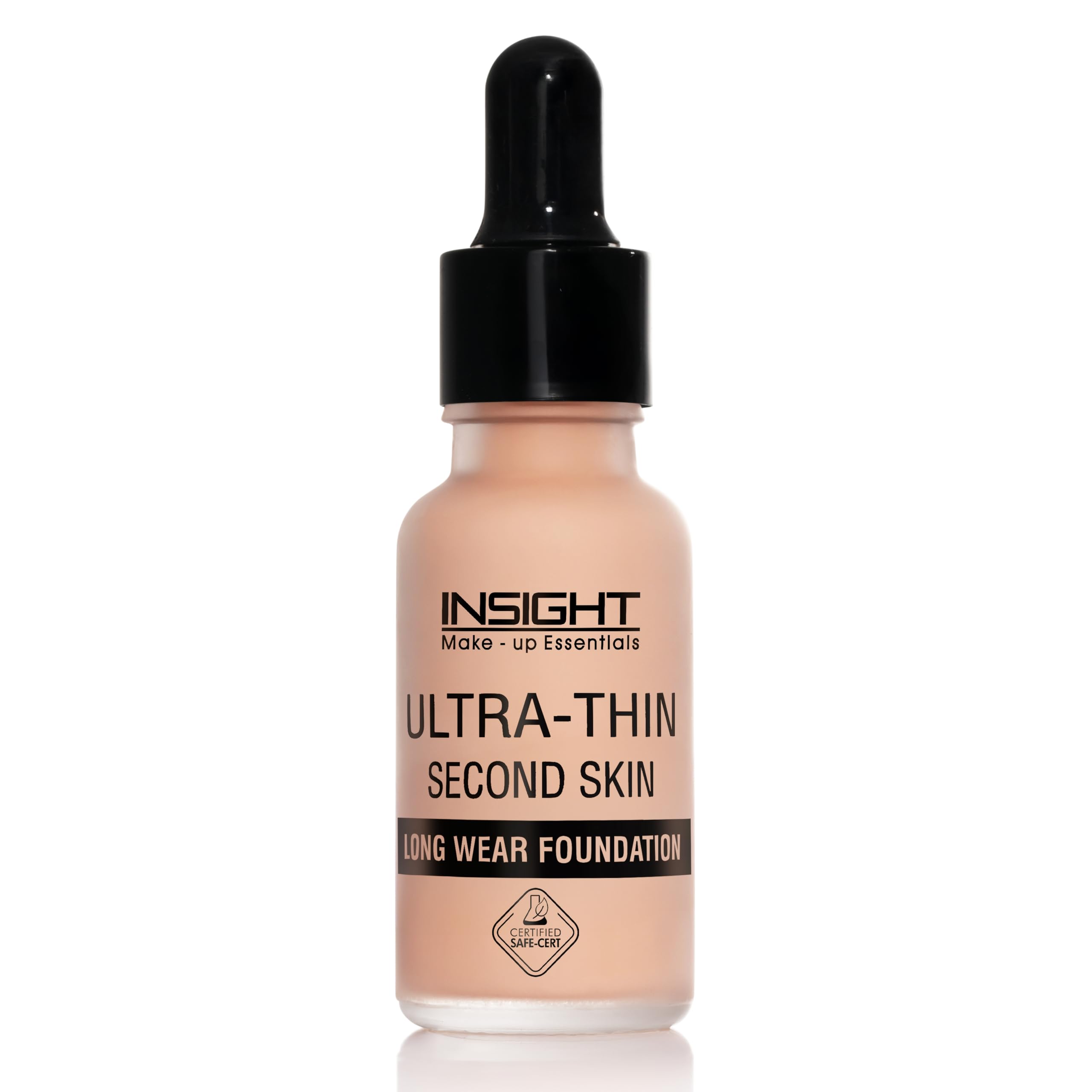 Ultra-Thin Second Skin Foundation 20ml | Long Wear Liquid Matte, Waterproof, Full Coverage, Oil-Free, SPF 15, Lightweight Base – Rose Beige