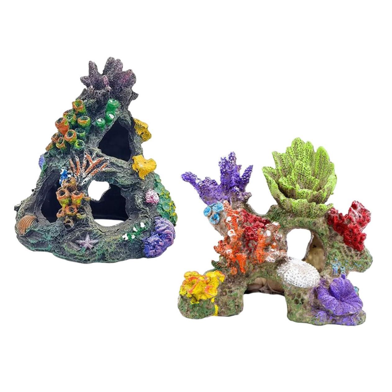 LIOOBO 2piezas Decoración De Acuario Coral Artificial para Peceras Adorno Simulación De Coral para Paisajismo Submarino y Ocultación Tanques De Peces