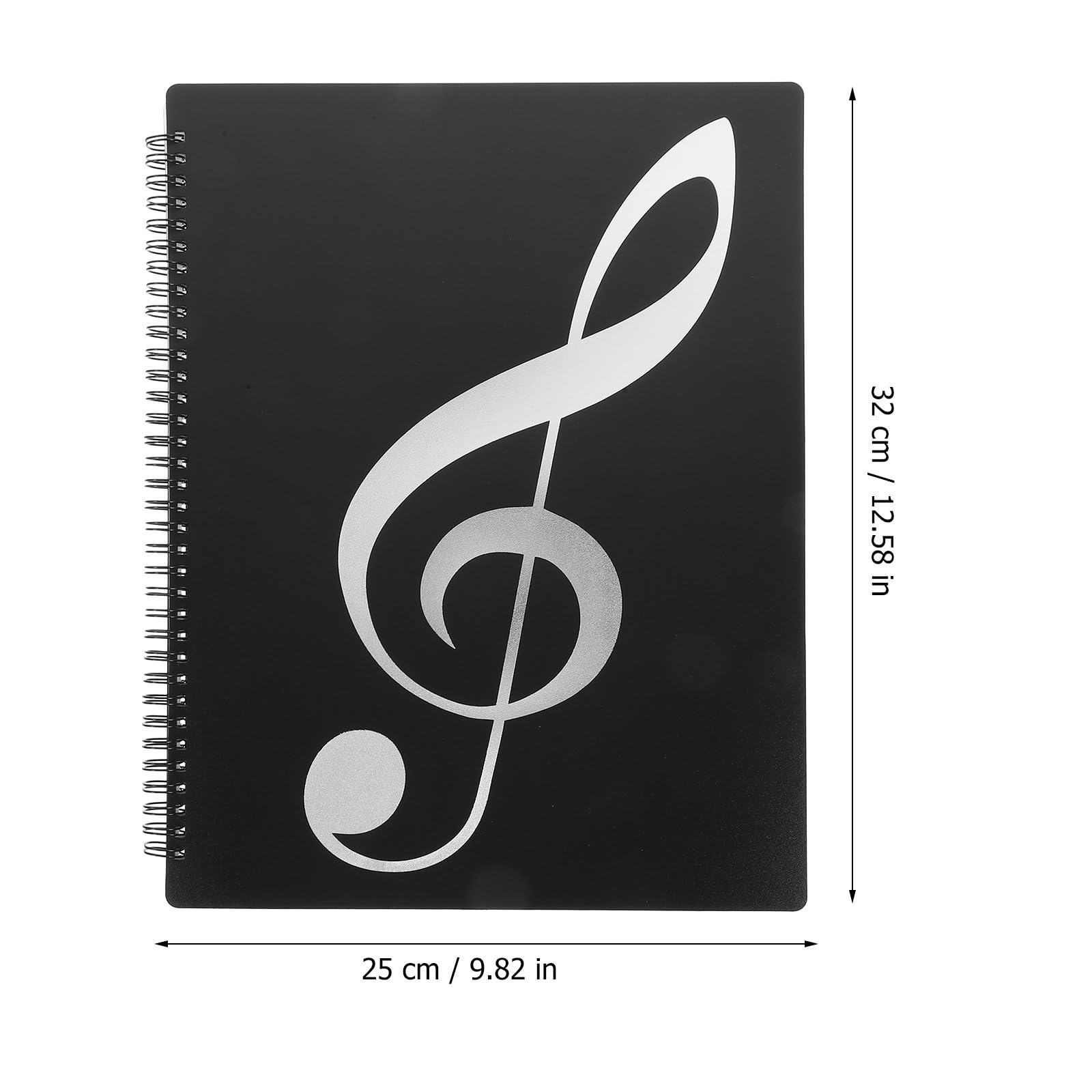 Classeur de Partitions Musicales A4 Réutilisable en Pp 20 Pages, Compact et Solide, pour Bureau et Enseignants