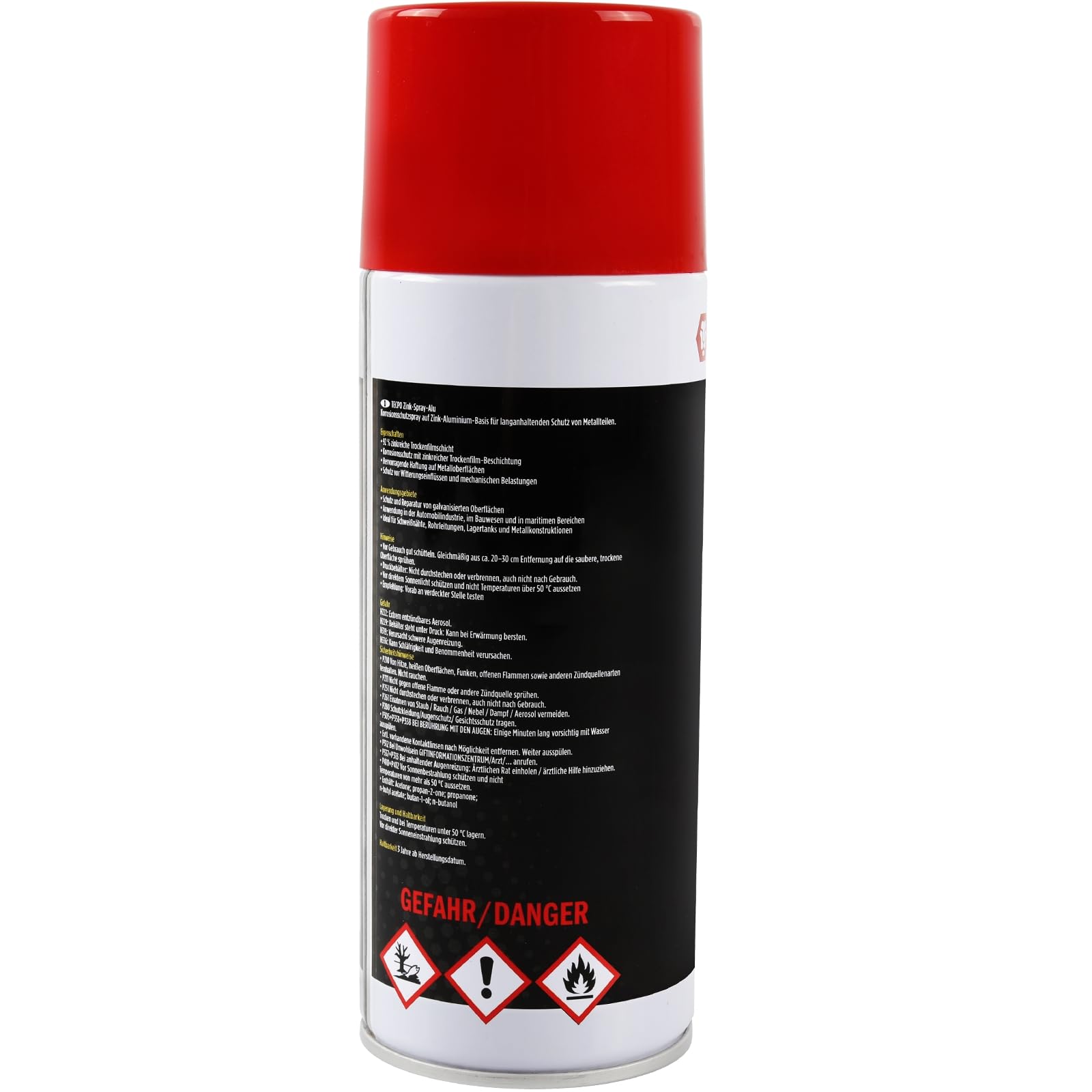 TECPO Zinkspray Metall Alu Hell, 400ml (24x 400)