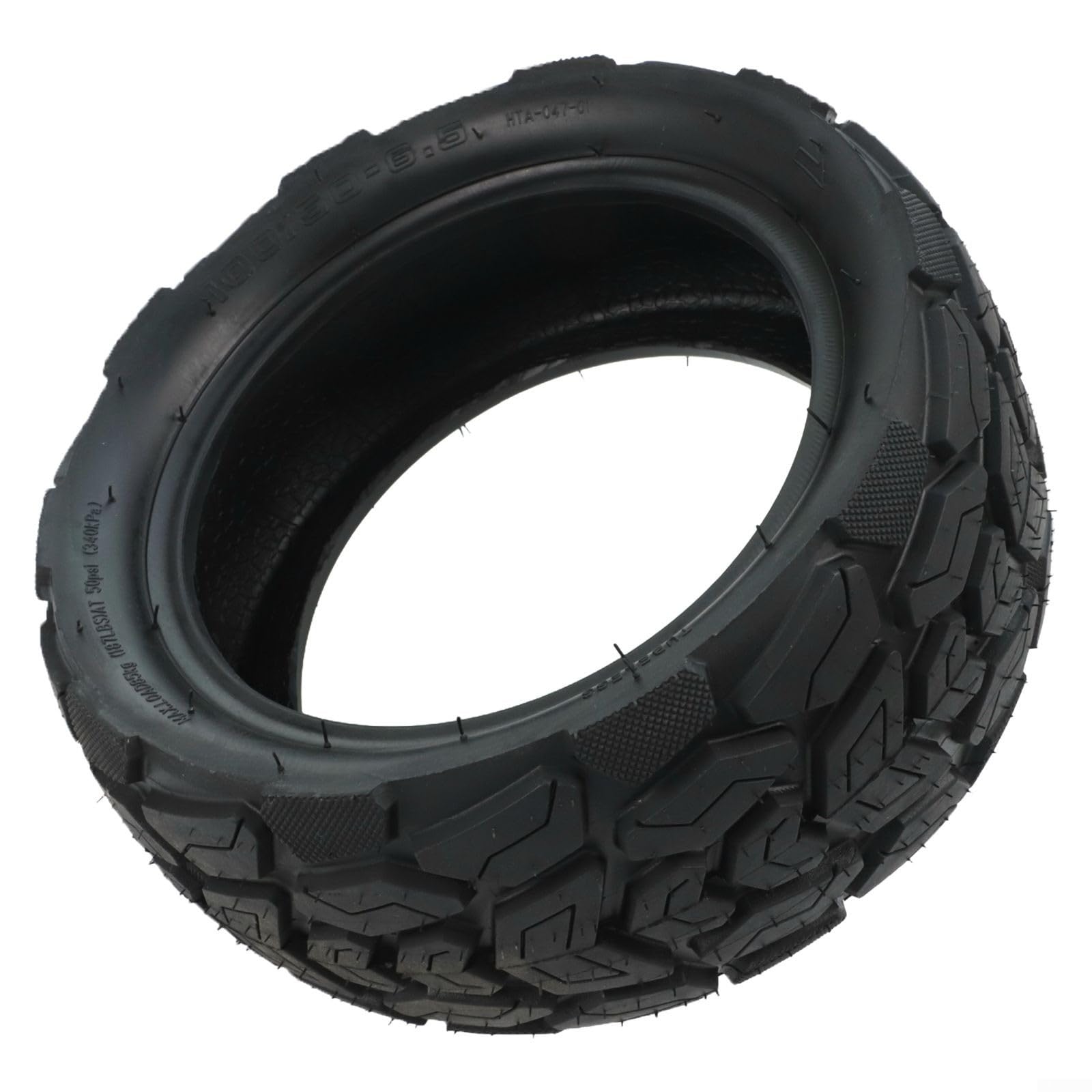 Sileduove 11 Inch 100/50-6.5 Off-Road Tubeless Tyre Made of Rubber Compatible with 11x Electric Scooter Black