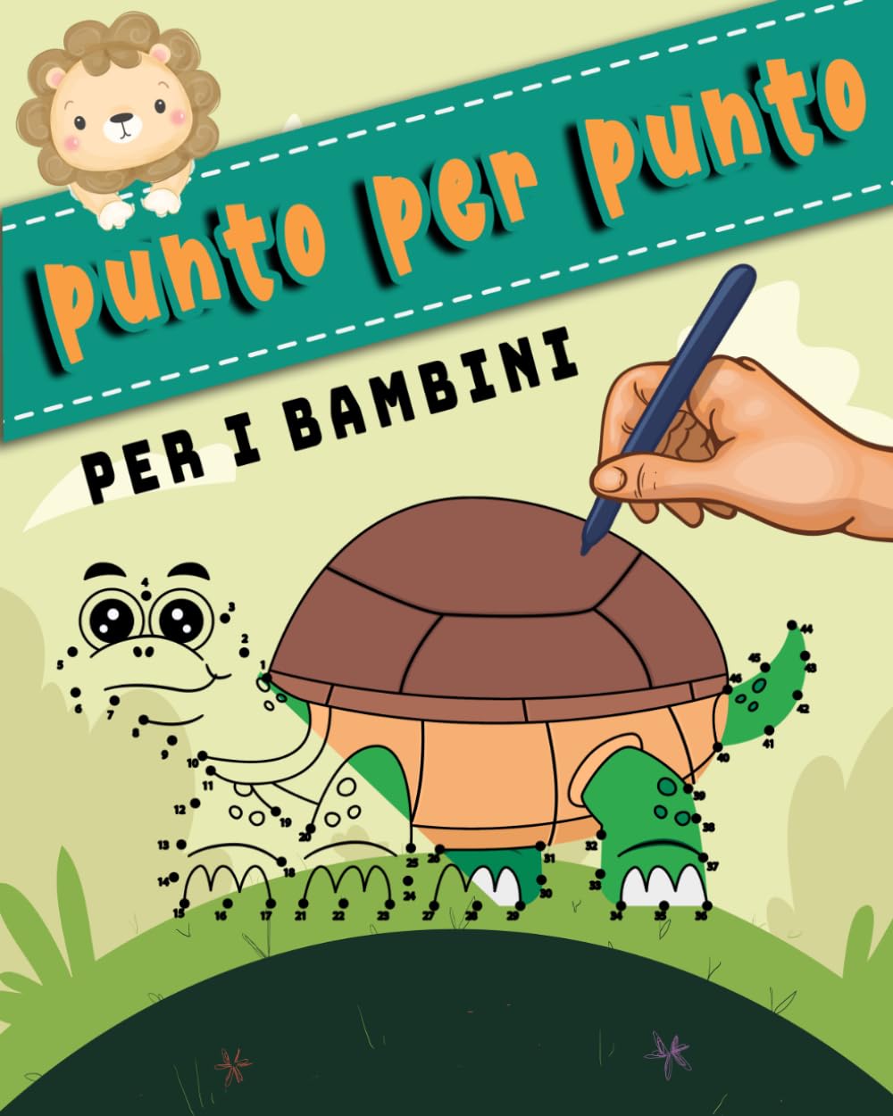 punto per punto per bambini: libro di attività per bambini / Disegni da colorare Collega i punti / stimolante e divertente per imparare i numeri e colorare.