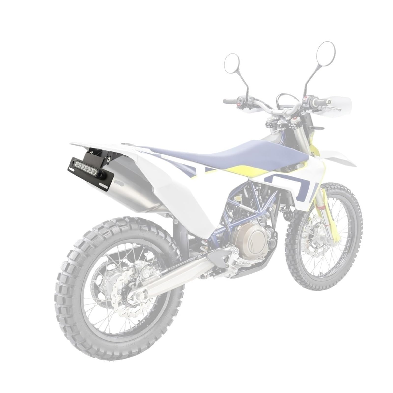 Support De Plaque D'immatriculation Moto, Feu Arrière À LED, Convient pour Supermoto 701 Enduro 2016-2023 Support Plaque immatriculatio