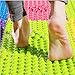 Foot Massage Mat Health Care Acupuncture Shiatsu Circulation Reflexology 2 PCS(BLUE)