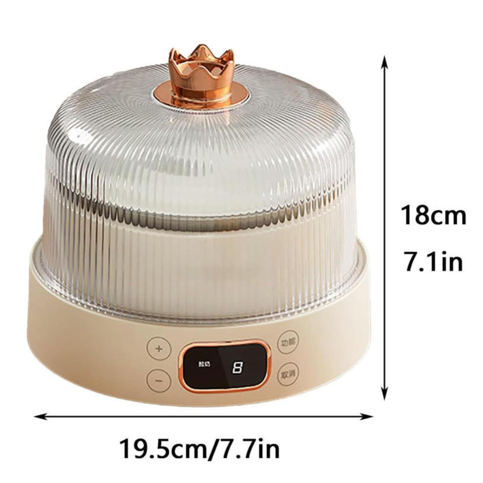 Yaourtière 1L,Minuterie Réglable,Affichage LED,Revêtement Acier Inoxydable