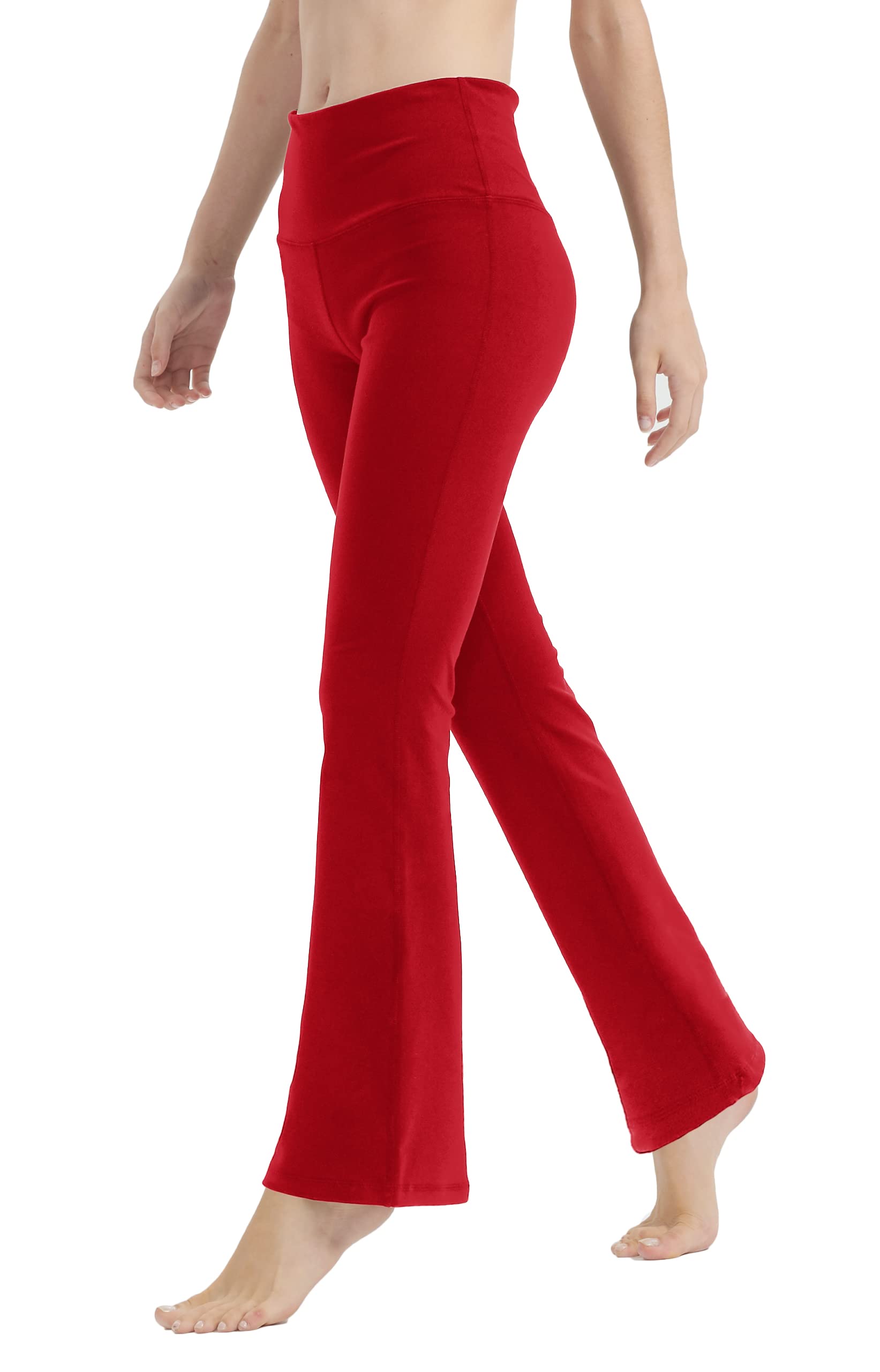 LaiEr Pantaloni da Yoga per Le Donne Controllo della Pancia Allenamento Bootleg Pantaloni a Vita Alta Pantaloni Elasticizzati a 4 Vie con Tasche Interne