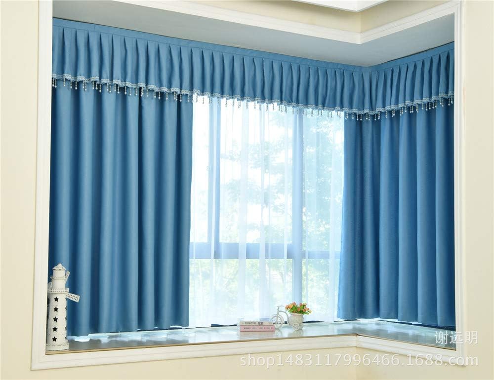 Window Drapes High-Grade Full Blackout Fabric Living Room Bedroom Bay Window 2-Pack W x L-66 x 72Inch (2 X 46" W X 72" L (117cm X 183cm))