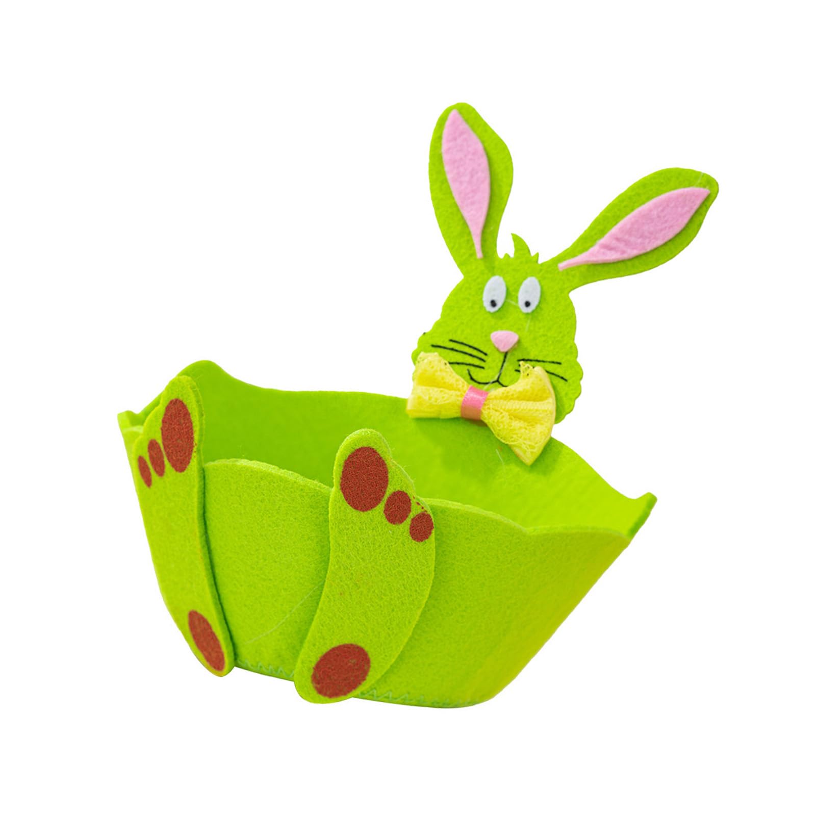 NEWFT Easter Rabbits Storage Holders Practical Easter Rabbits Shape Display Basket For Party Treats And Decorations