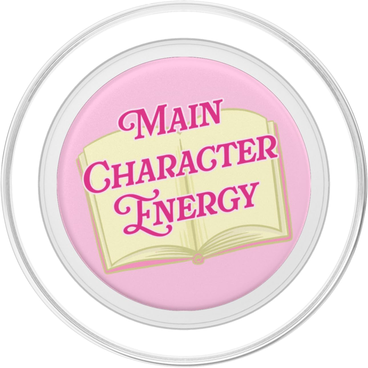 PopSockets Funny Book Phone Grip- Main Character Pink PopSockets PopGrip for MagSafe