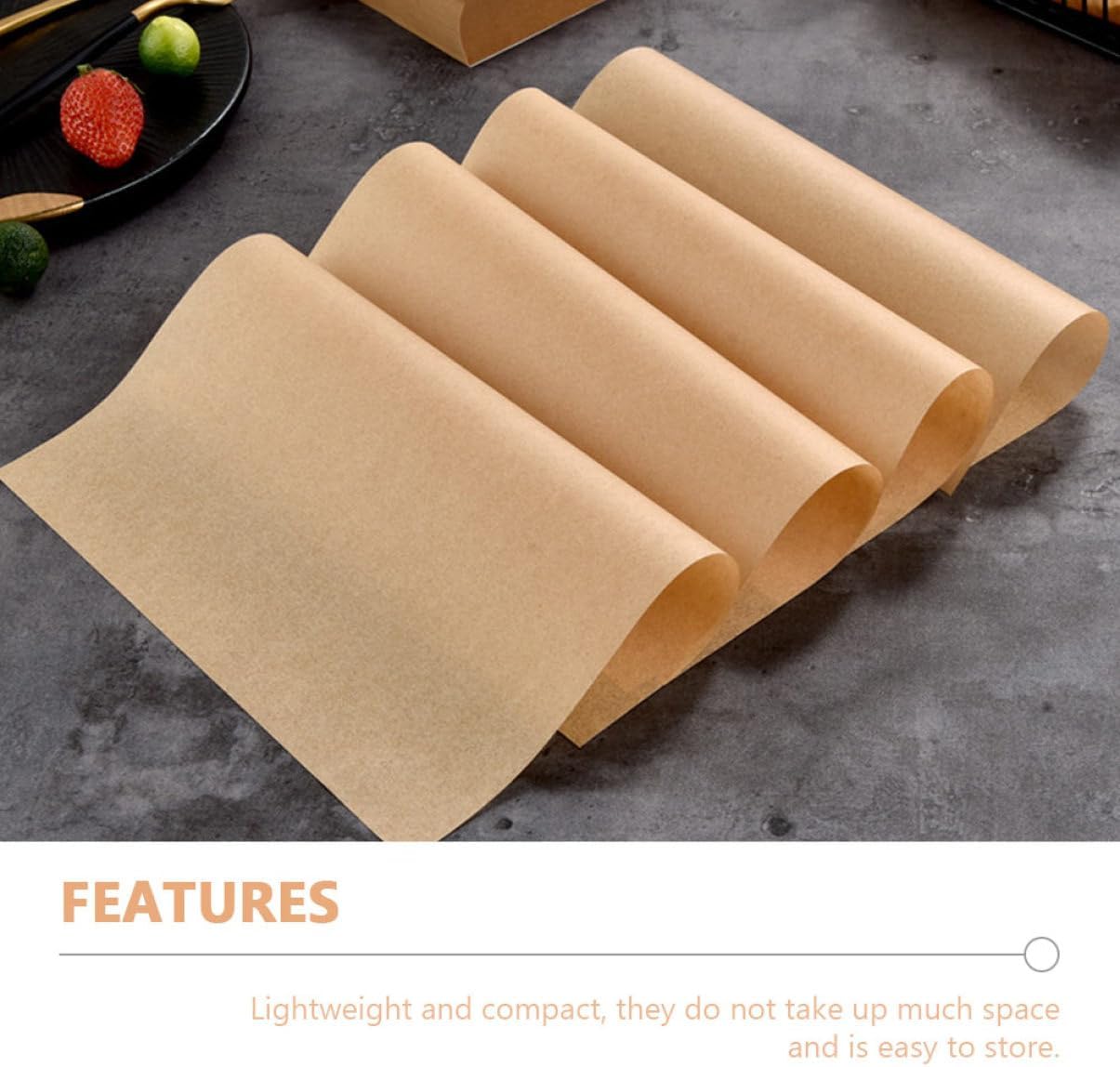 Food Grade Grease Absorbing Paper Pad Butcher Paper Roll 500 Sheets for Pizza Fried Food Sandwich Snack Mat Oil-proof Party Snack s Wrapping