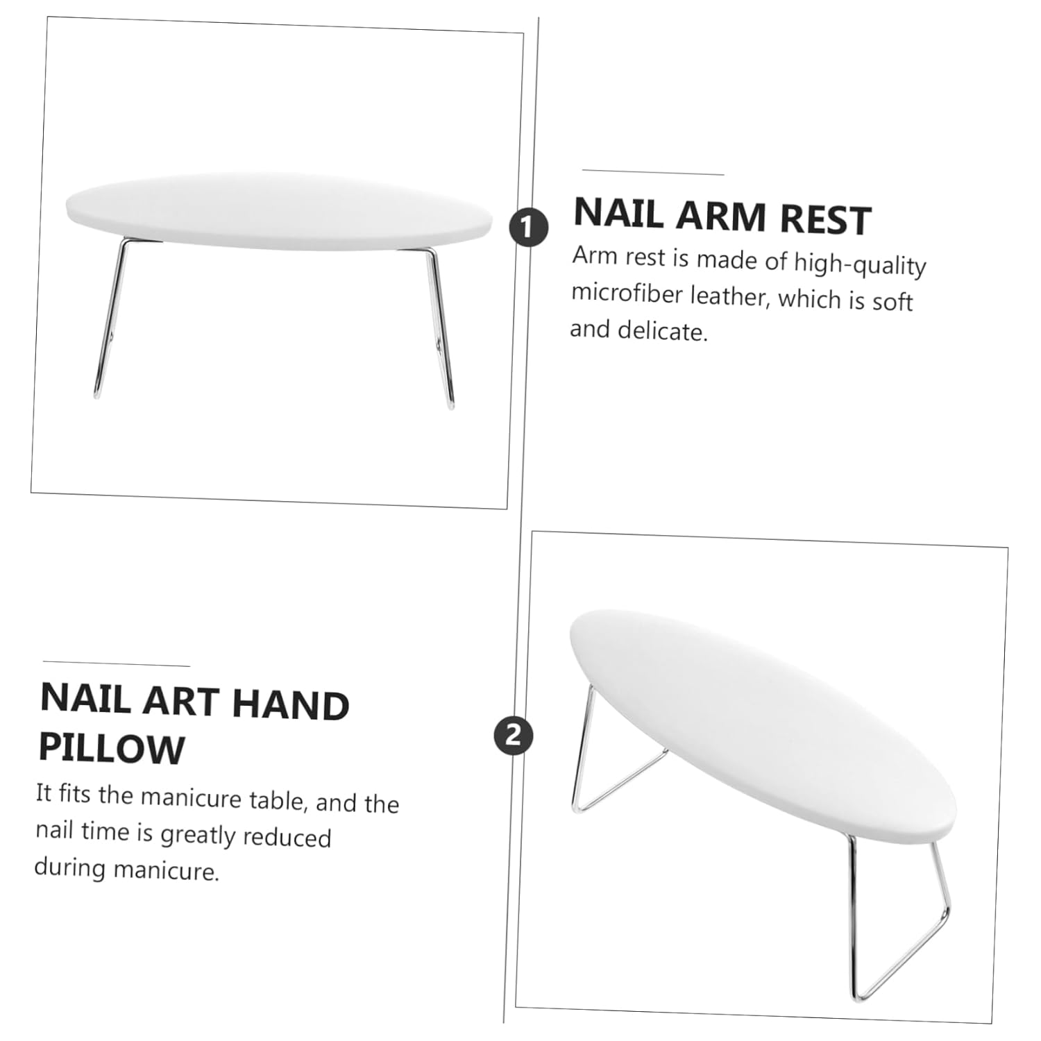 LIFKOME Leather Nail Arm Rest Pillow Comfortable Nail Hand Pillow Easy to Use for Salons