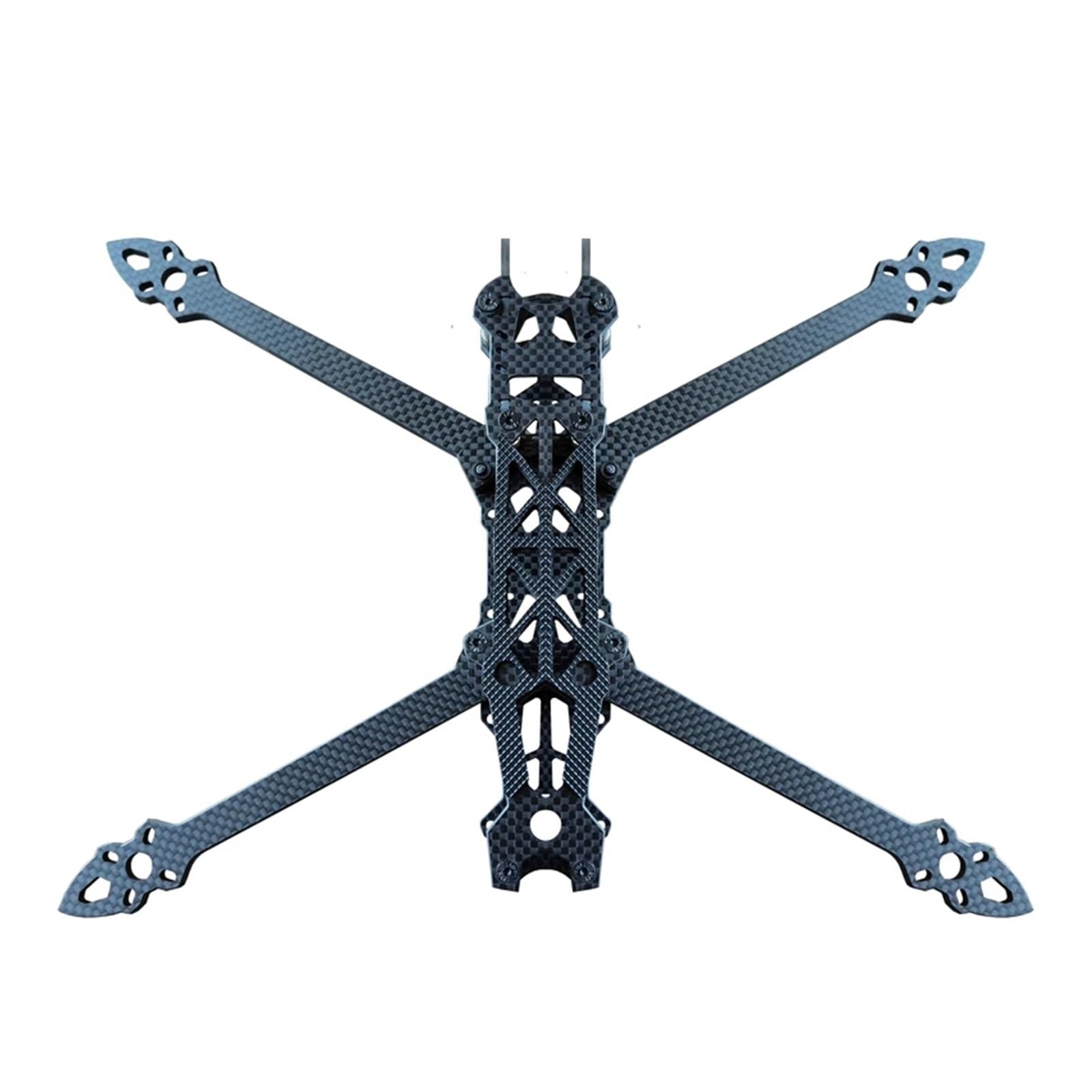 SUPENG Telaio quadricottero in Fibra di Carbonio 3K Compatibile con Parti di Stampa Freestyle FPV Racing Drone telecomandate Mark4 7 Pollici 295mm 5mm(Frame with Print)