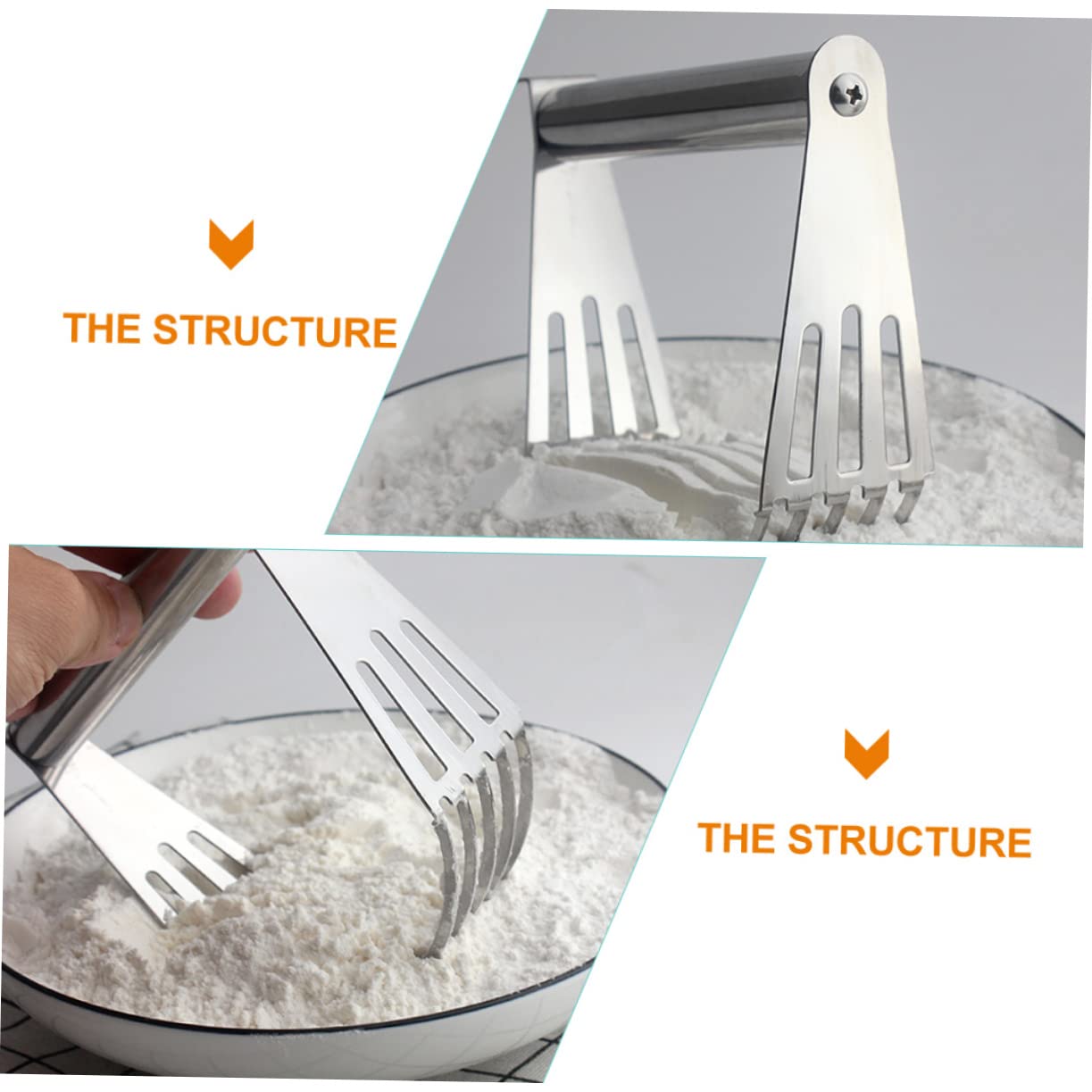 COLLBATH Durable Baking Mixer Pastry Dough Is Easy to Use Clean Solid Structure Ensures Steadiness Longevity