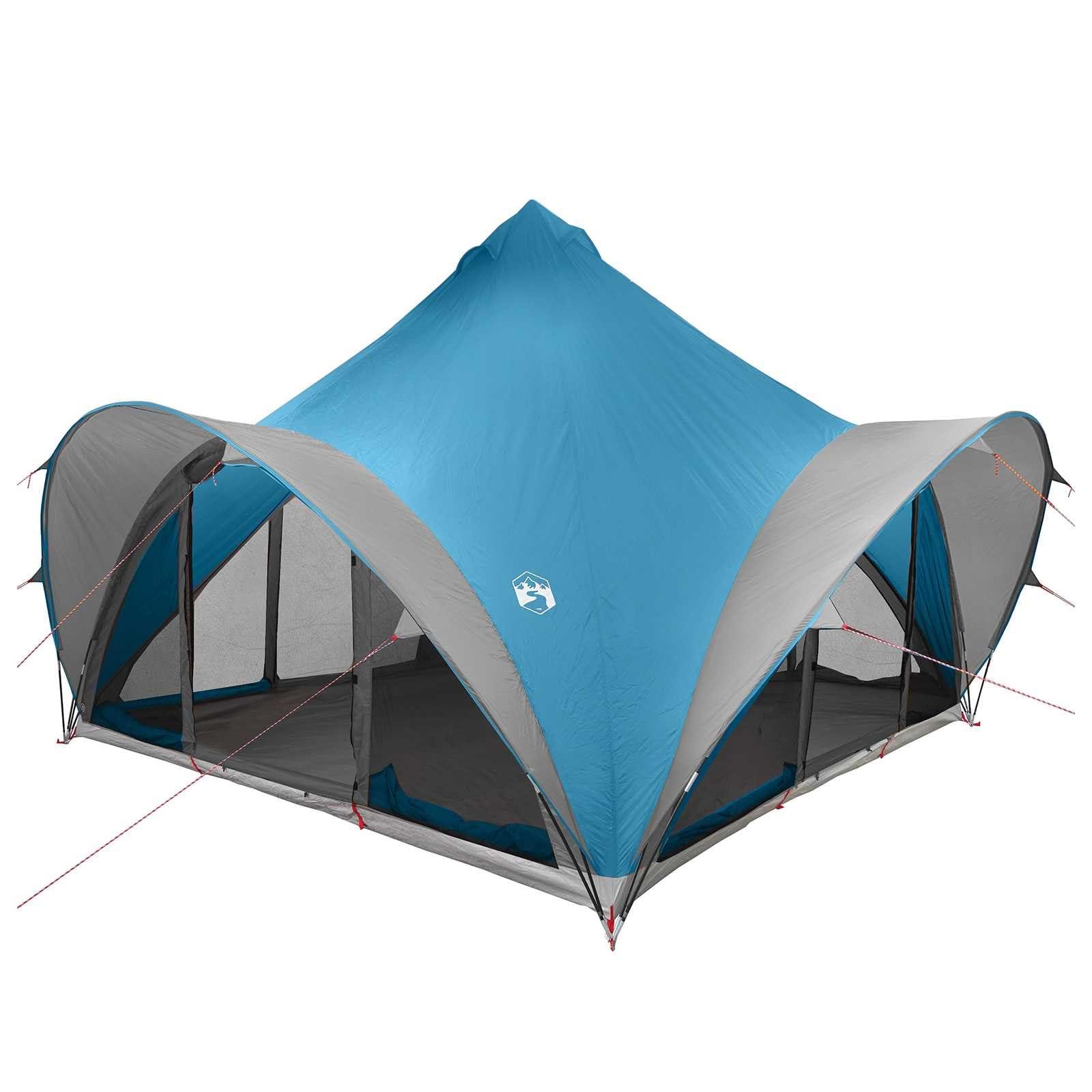 Tipi-Zelt für 6 Personen, Polyester, Stahl, Grün