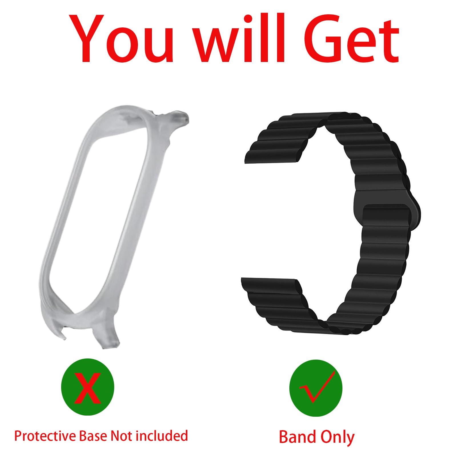 Lamshaw Compatible with Plaud NotePin Bands, Silicone Sport Strap Watchband Compatible for Plaud NotePin Voice Recorder (Black)