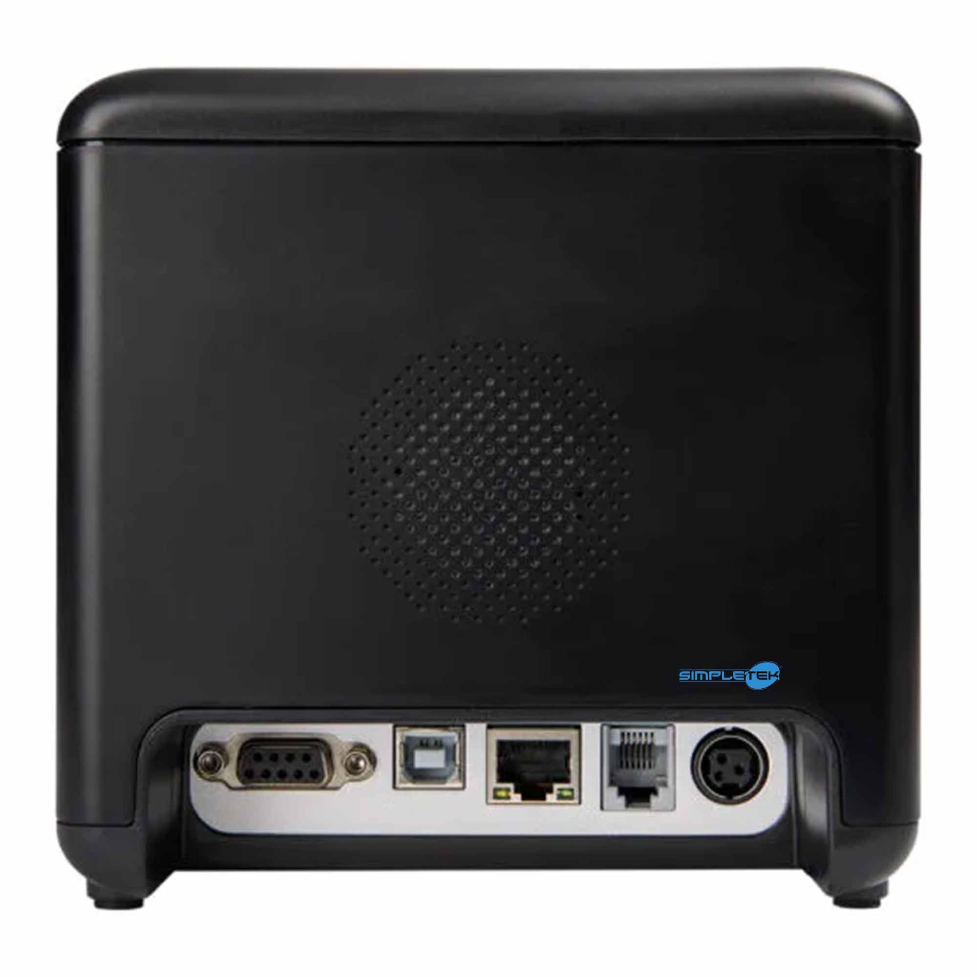 SIMPLETEK - Stampante Termica POS 80mm | USB LAN RJ-11 RS232 | per Scontrini Ricevute e Comande - Auto-Cut | Manuale e Driver inclusi