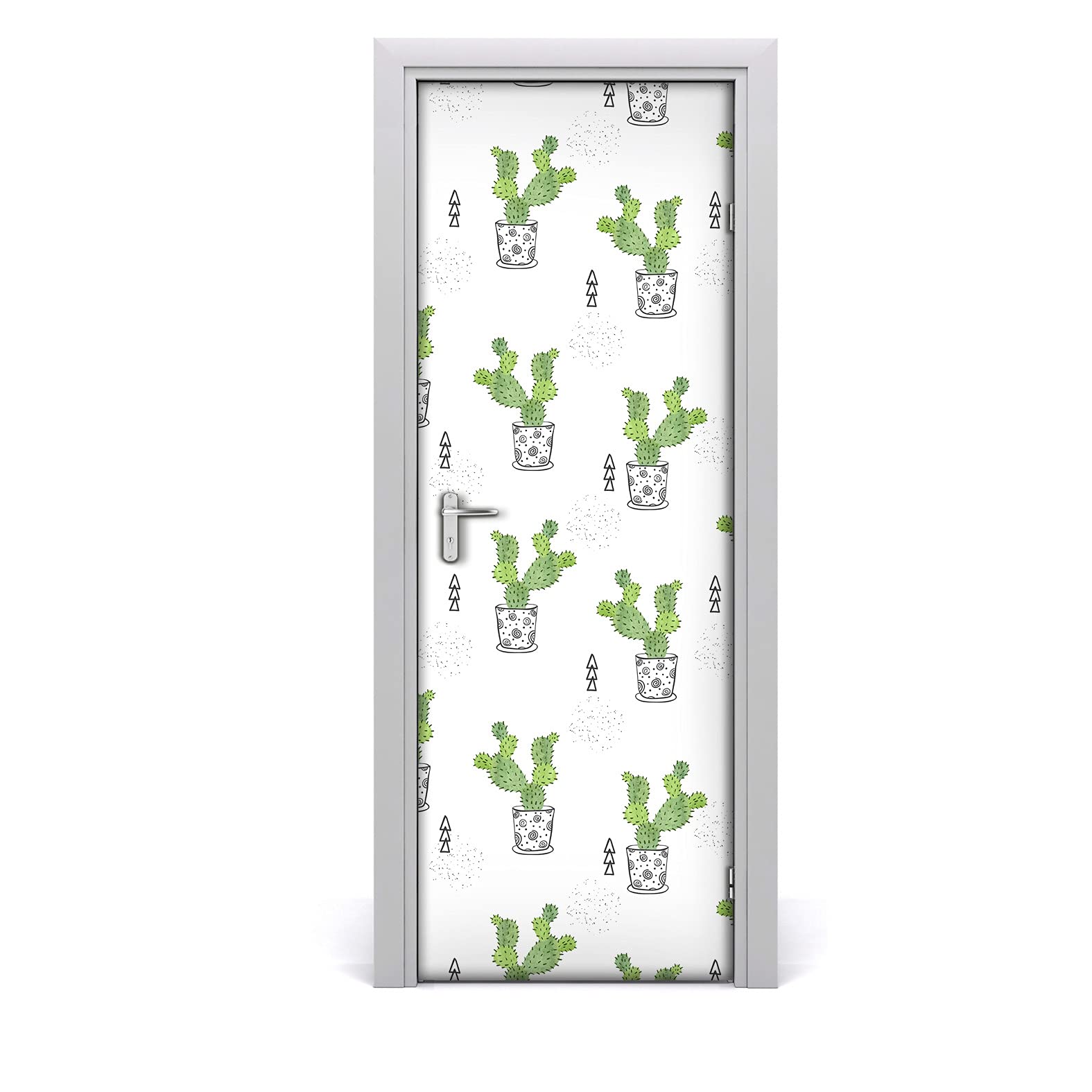 Autocollant de porte Cactus 70x200 Coloray papier peint mural