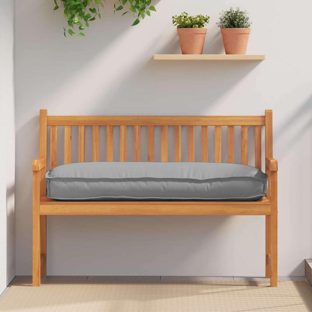 vidaXL Coussin Gris 120 x 50 x 12 cm Tissu Oxford, Coussin Rectangulaire pour Salon, Design Moderne, Résistant à l'eau, Durable, Confortable, Facile à Entretenir
