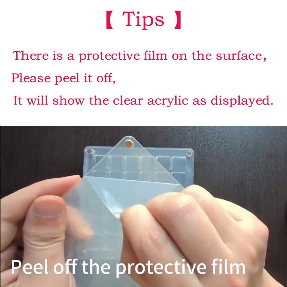 Acrylic Magnetic Seashell Display Box, 36/64/100 Grids Clear Mini Seashell Wall Storage Display Organizer Box, Sea Shell Holder Storage Organizer Box for Seashell, Bead, Nail, Jewelry (36 Grids)