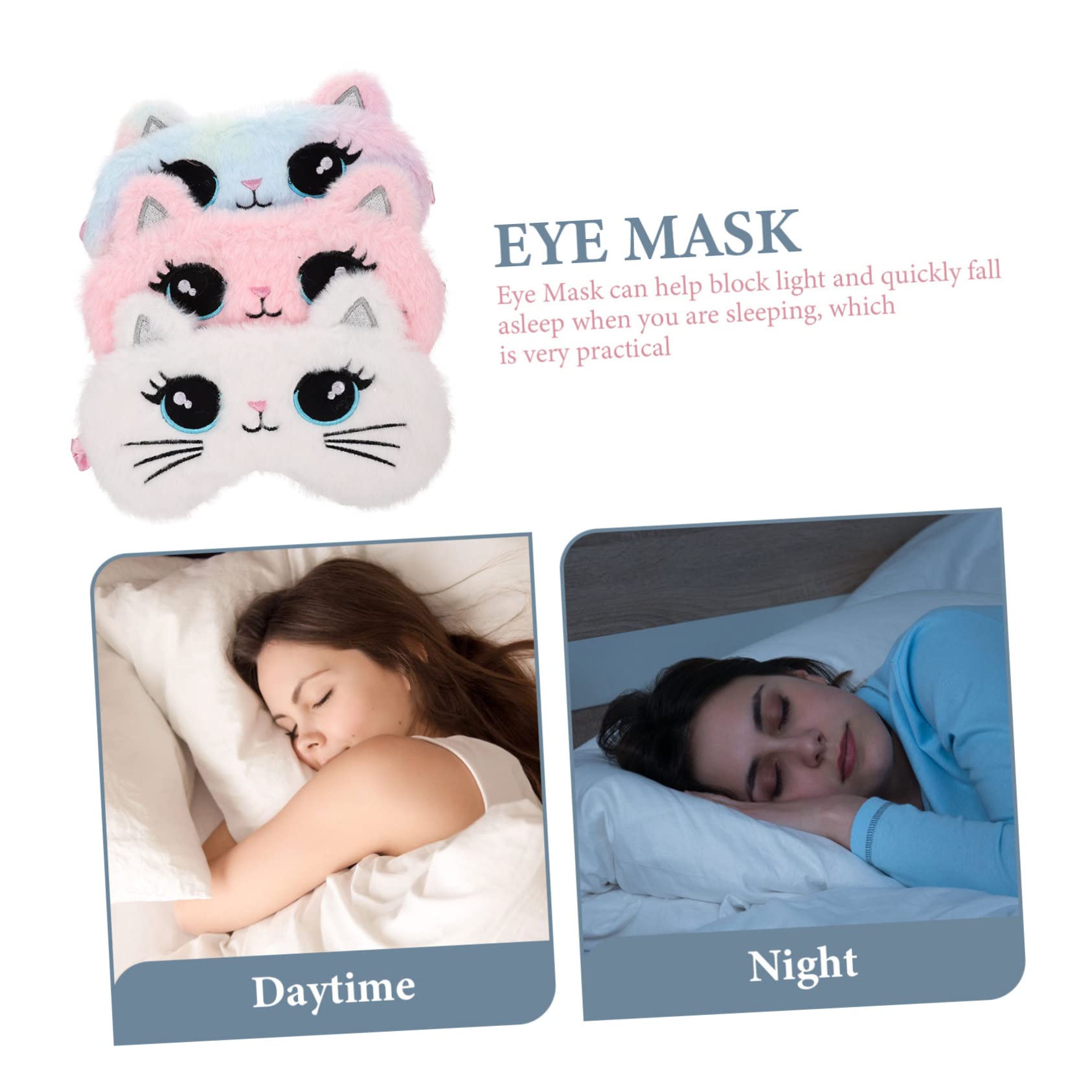 FRCOLOR 12 Uds Antifaz Con Los Ojos Vendados Para Gatos De Noche Para Los Ojos Práctica Cubierta Para Los Ojos Para Dormir Con Los Ojos Vendados