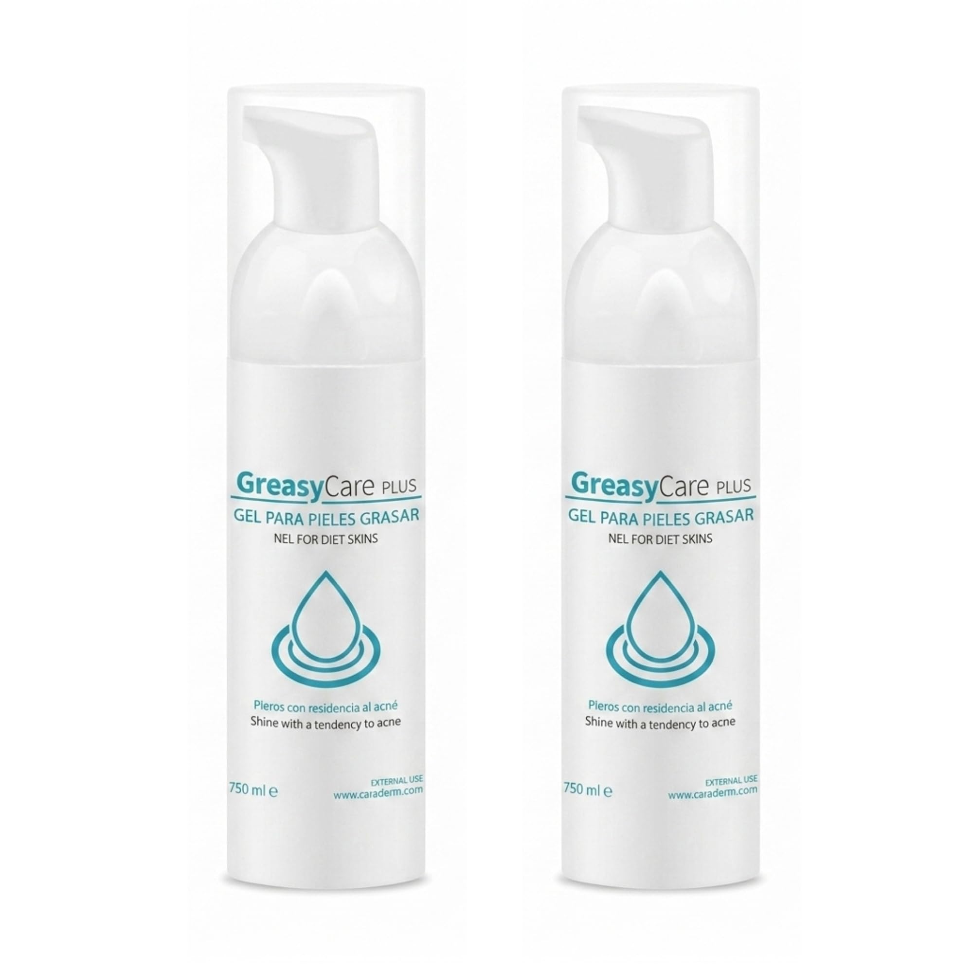 Greasycare Plus Pack | Pianka do mycia twarzy | Skóra wrażliwa | Kontrola sebum | Głębokie oczyszczanie porów | Aloe Vera | Niacynamid | Oczaru Hamamelis i Echinacea | Codzienna pielęgnacja (X2)