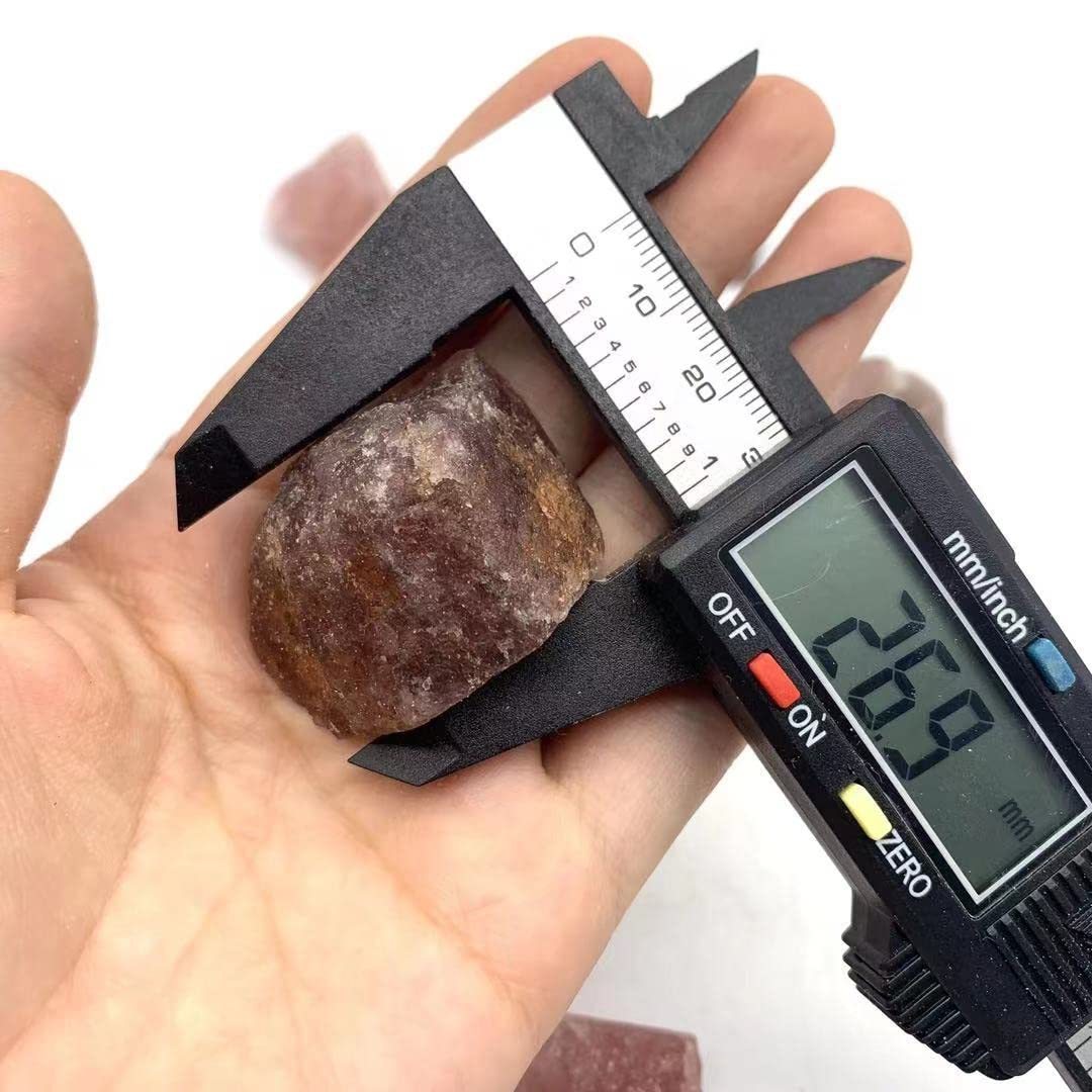 Home Kolekcje Hurtownia Naturalny Surowy Kamień Kamienny Czerwony Truskawkowy Kwarc Kryształ Materiał Kamień 300 g