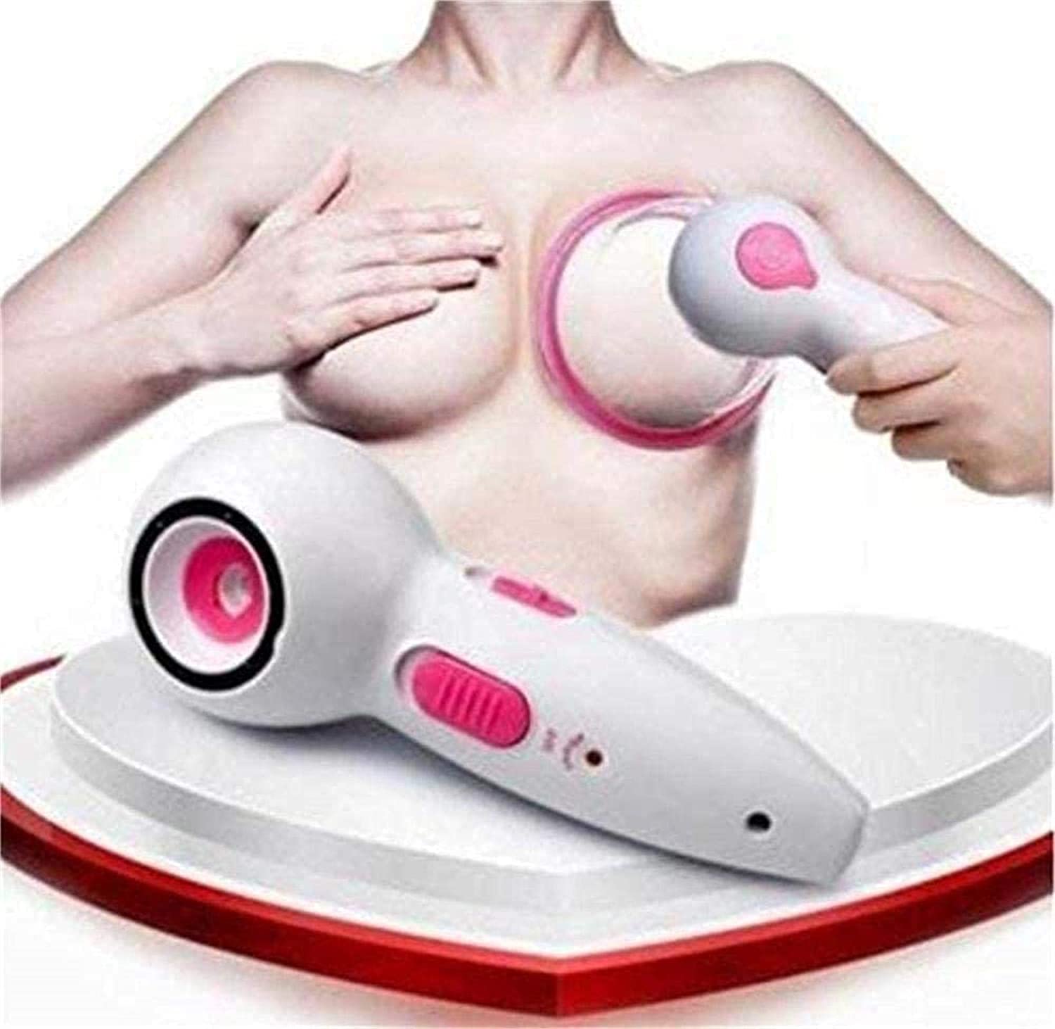 AZBYC Electric Bra Enlargement Massager Anti Cellulite Cup Electric Breast Enhancer Bra Massager Breast Enlarger Breast Enlargement Stimulator Chest Care Machine (L)