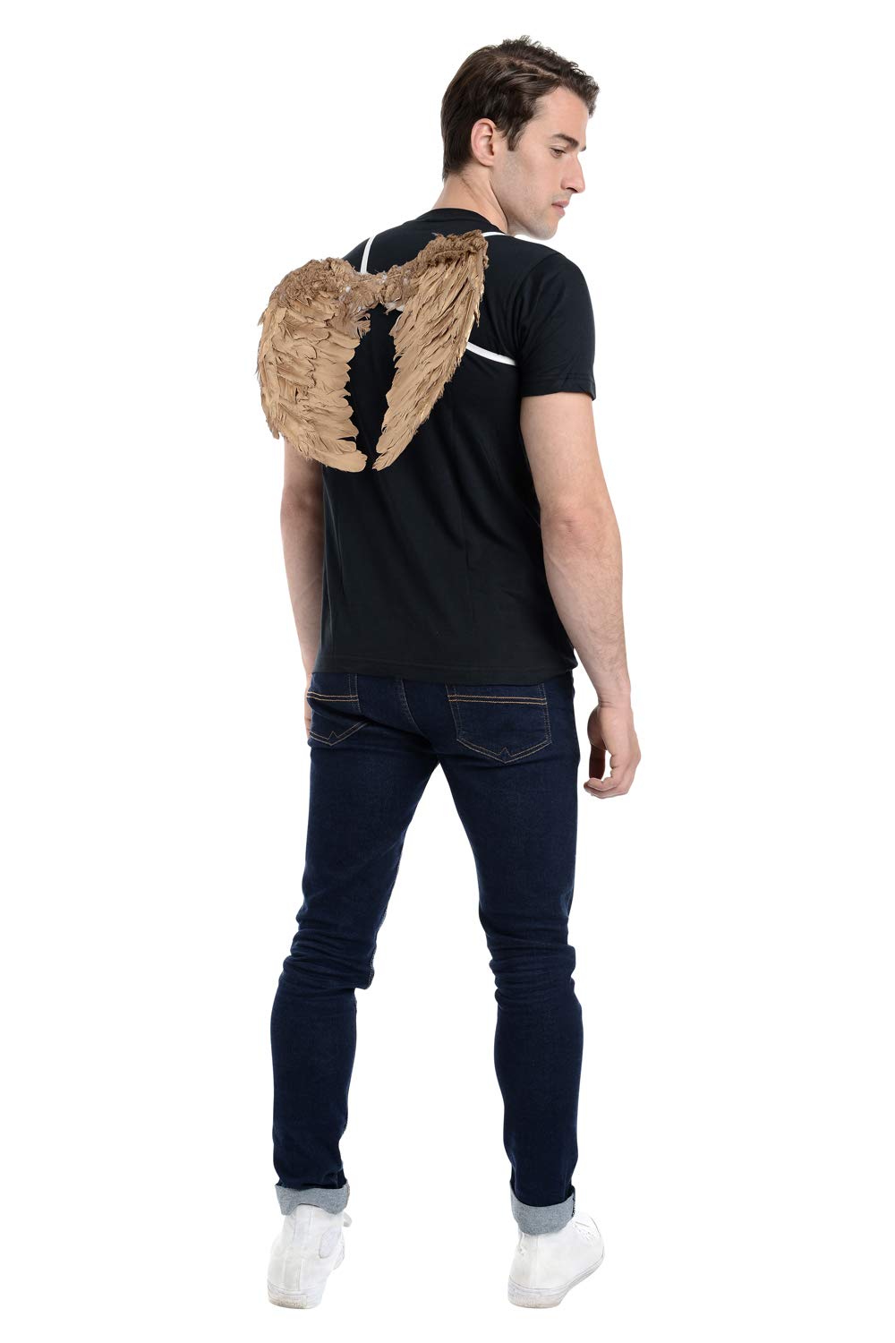 Zac's Alter Ego Fancy Dress Unisex Metallic Angel Feather Wings