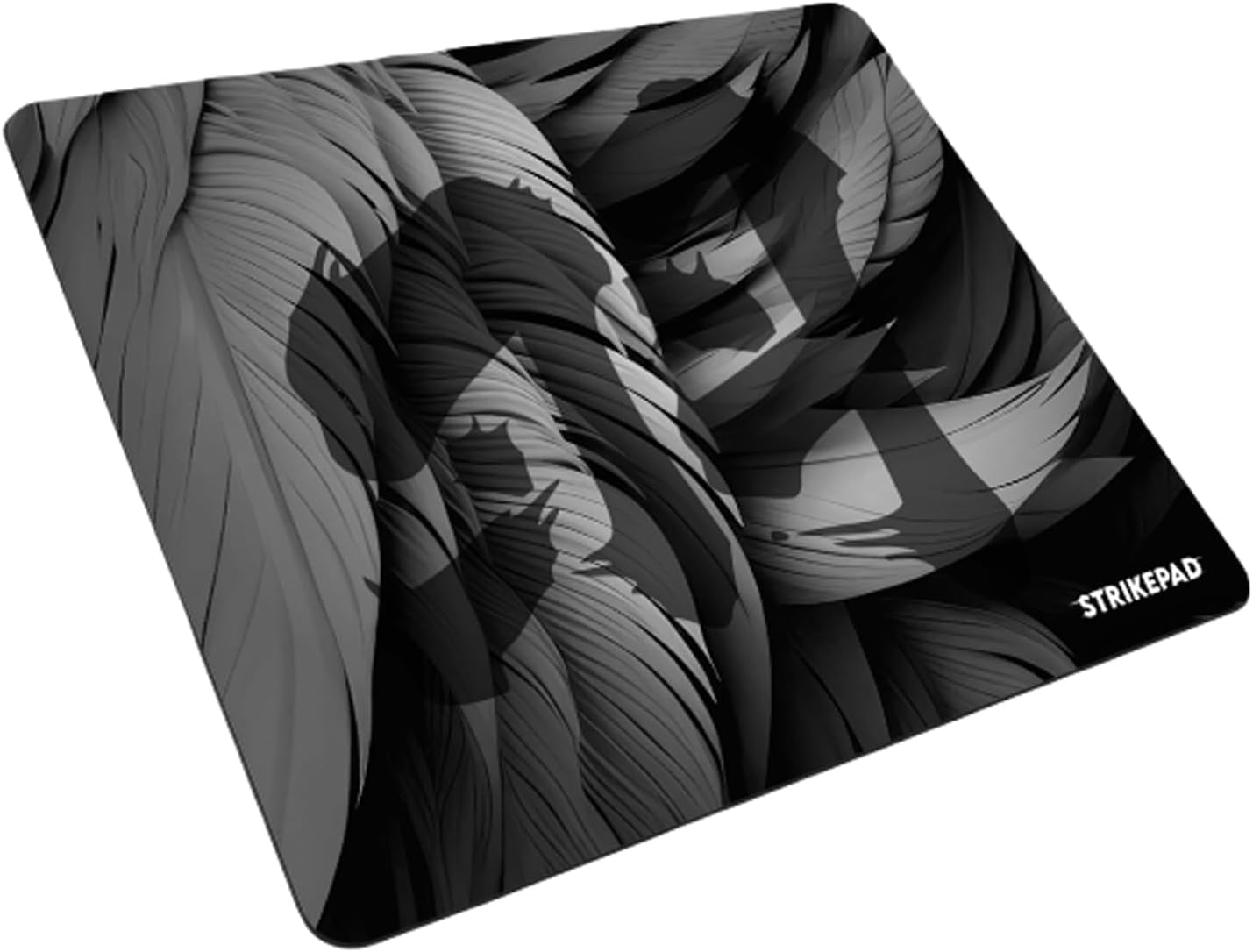 Gaming Mouse Pad and Large Desk Mat, Waterproof Speed Mousepad, Non-Stitched Edges, Transformation Pattern, Durable Mouse Mat for Office and Gaming, FANTECH STRIKEPAD (Black, 19.3L*16.6W inches)