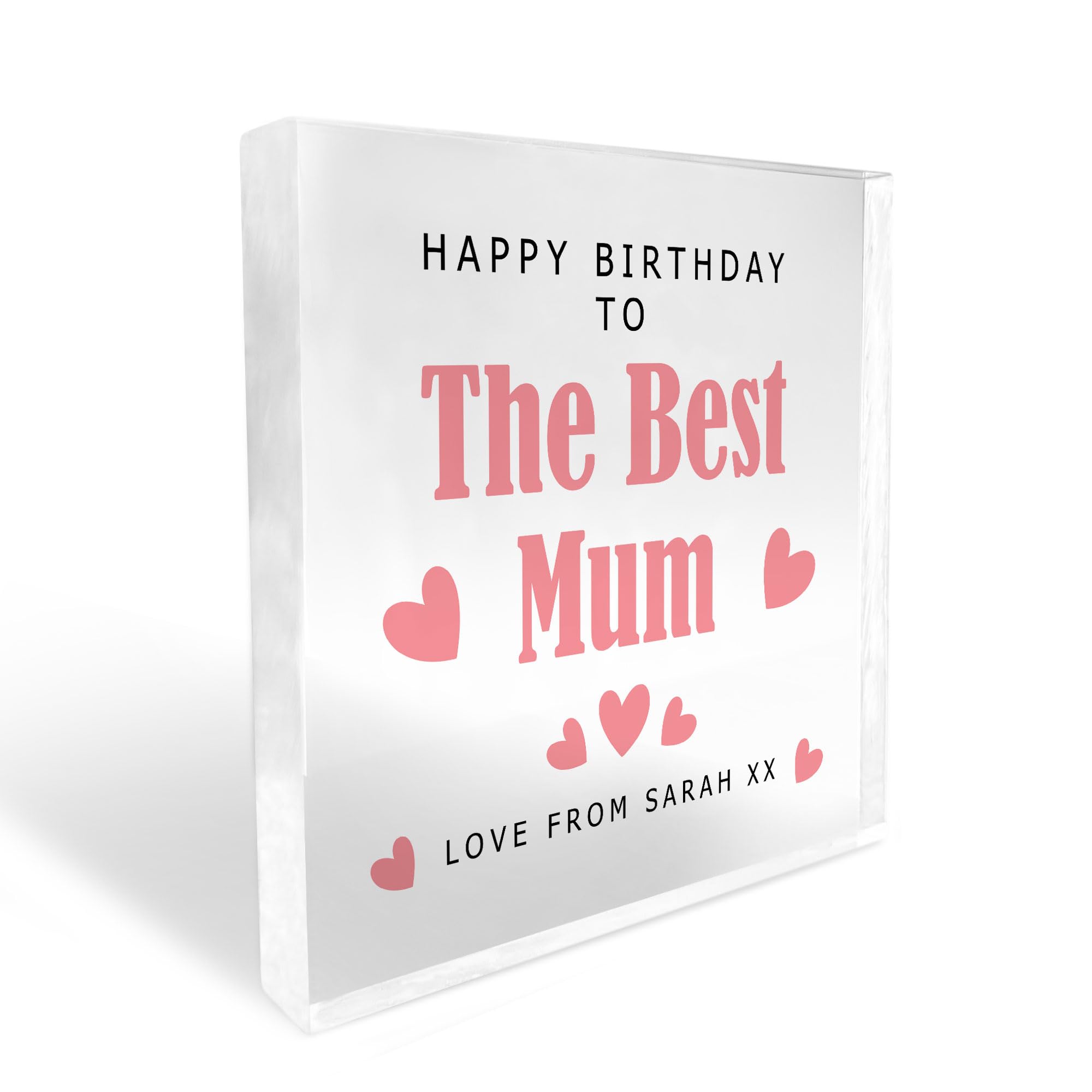 Red Ocean Birthday Gift For Mum, Personalised Mum Gifts For Birthday, Best Mum Gifts, Mum Gifts From Daughter Son, Thank You Gifts For Mum, Mum Plaques