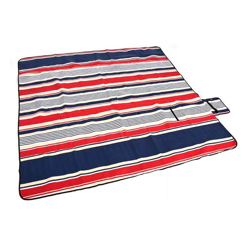 Tapis de Plage Anti Sable Imperméable 200 x 200cm Portable Léger Couverture de Plage Tapis de Picnic, pour Camping, Parc, Yoga, Randonnée, Voyage, B