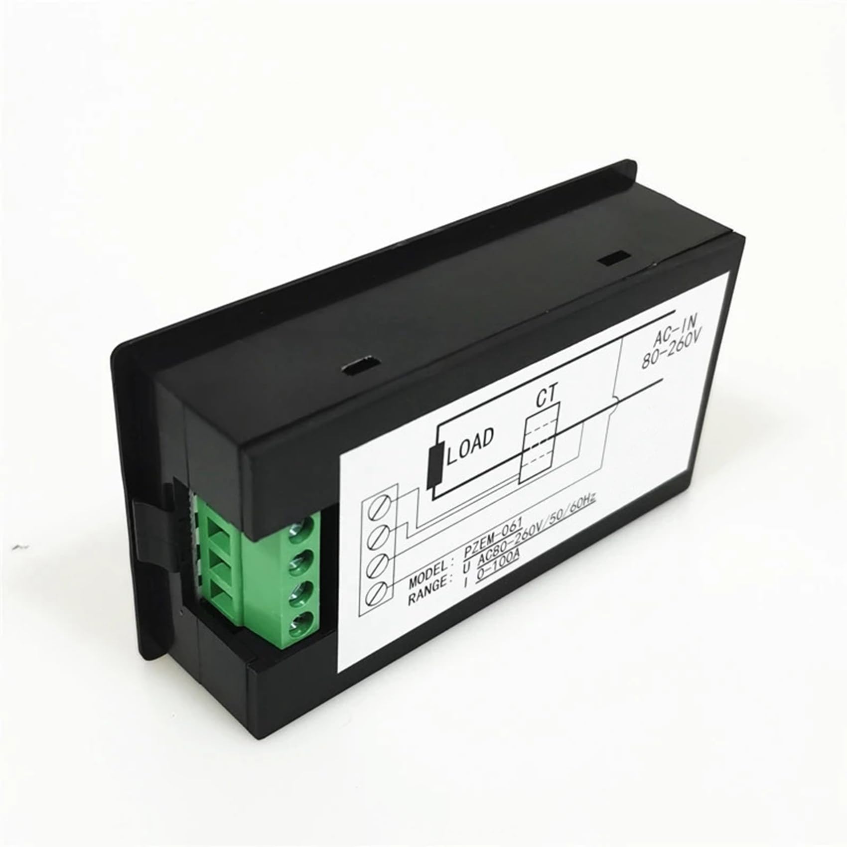 10X Ac 80-260V 100A Pzem-061 Pantalla Lcd Voltímetro de Amperímetro de Energía de Voltaje de Corriente Digital con Transformador de Corriente Ct
