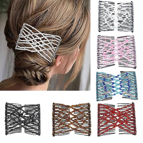 6 Peines Mágicos para Cabello con Clips Elásticos miniatura 1