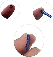 Vista 2 de CyeeLife 100 piezas de dardos de goma o anillos-arandelas antideslizantes para accesorios de eje de aluminio