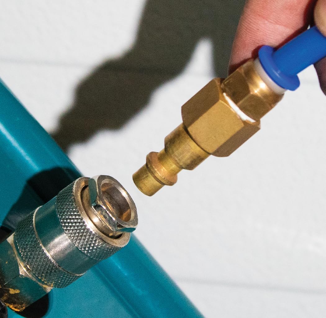 1/4 Inch Male Coupler Quick Connect Adapter, Air Hose Fittings And Air Coupler Plug - Pack of 10