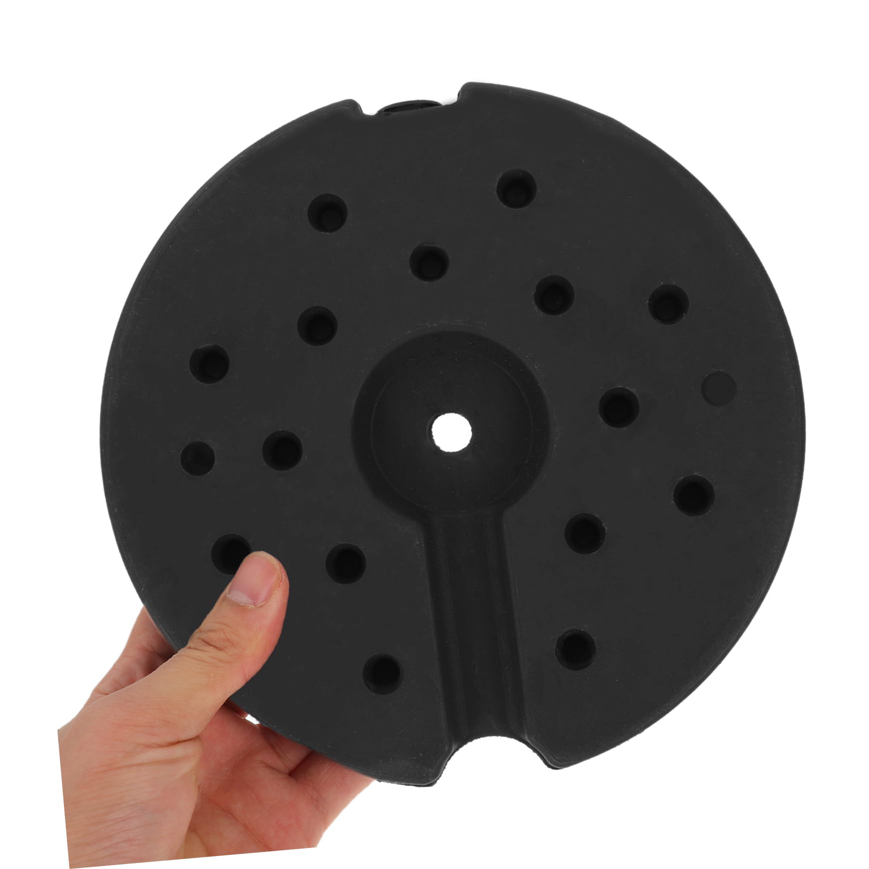Base Lestée Pour Lampe De Bureau 8.07X7.87 Pouces En Caoutchouc Robuste Pied De Lampadaire Stable Accessoire Luminaire Intérieur Pour Maison Bureau