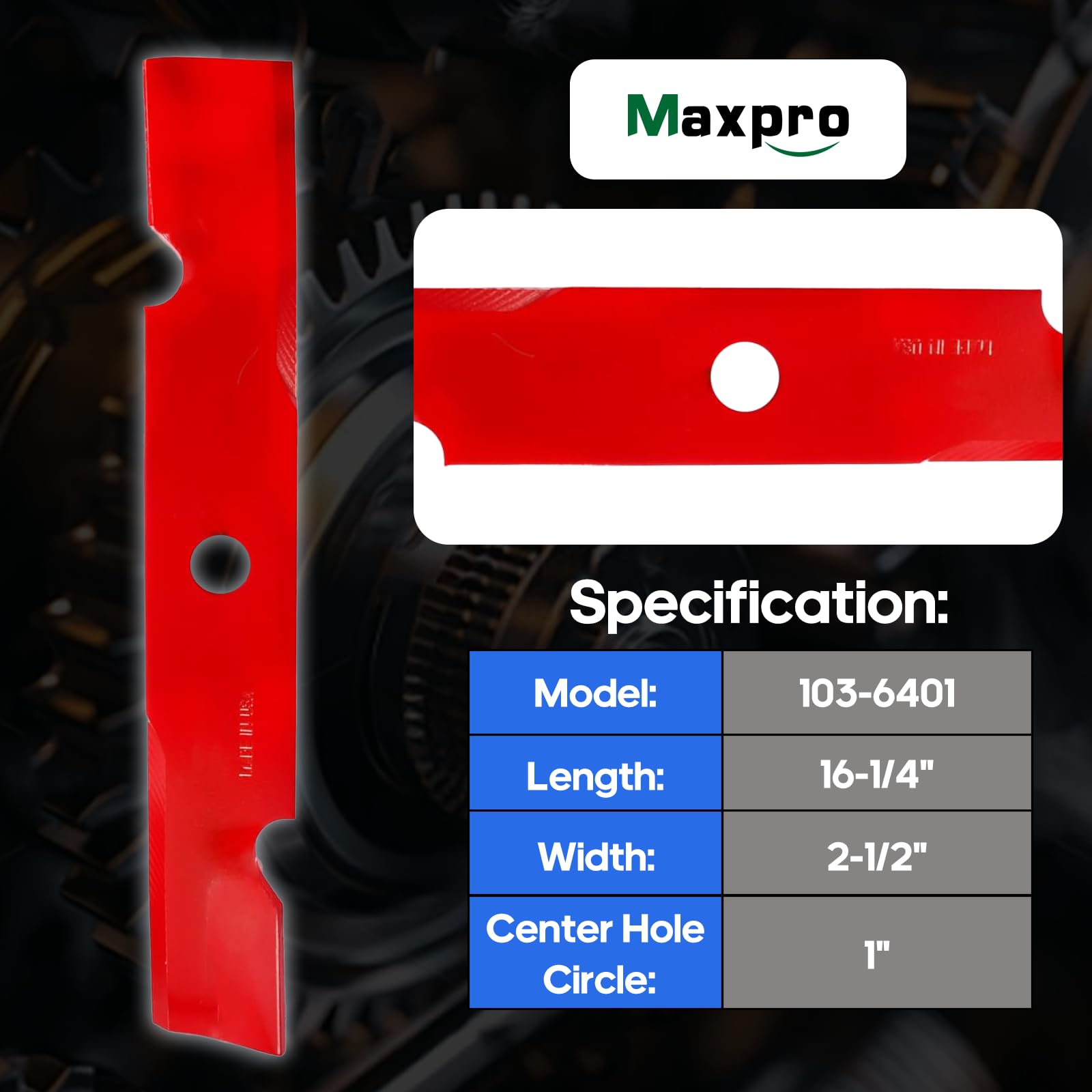 MAXPRO Cuchilla para cortacésped (110-6837-03)