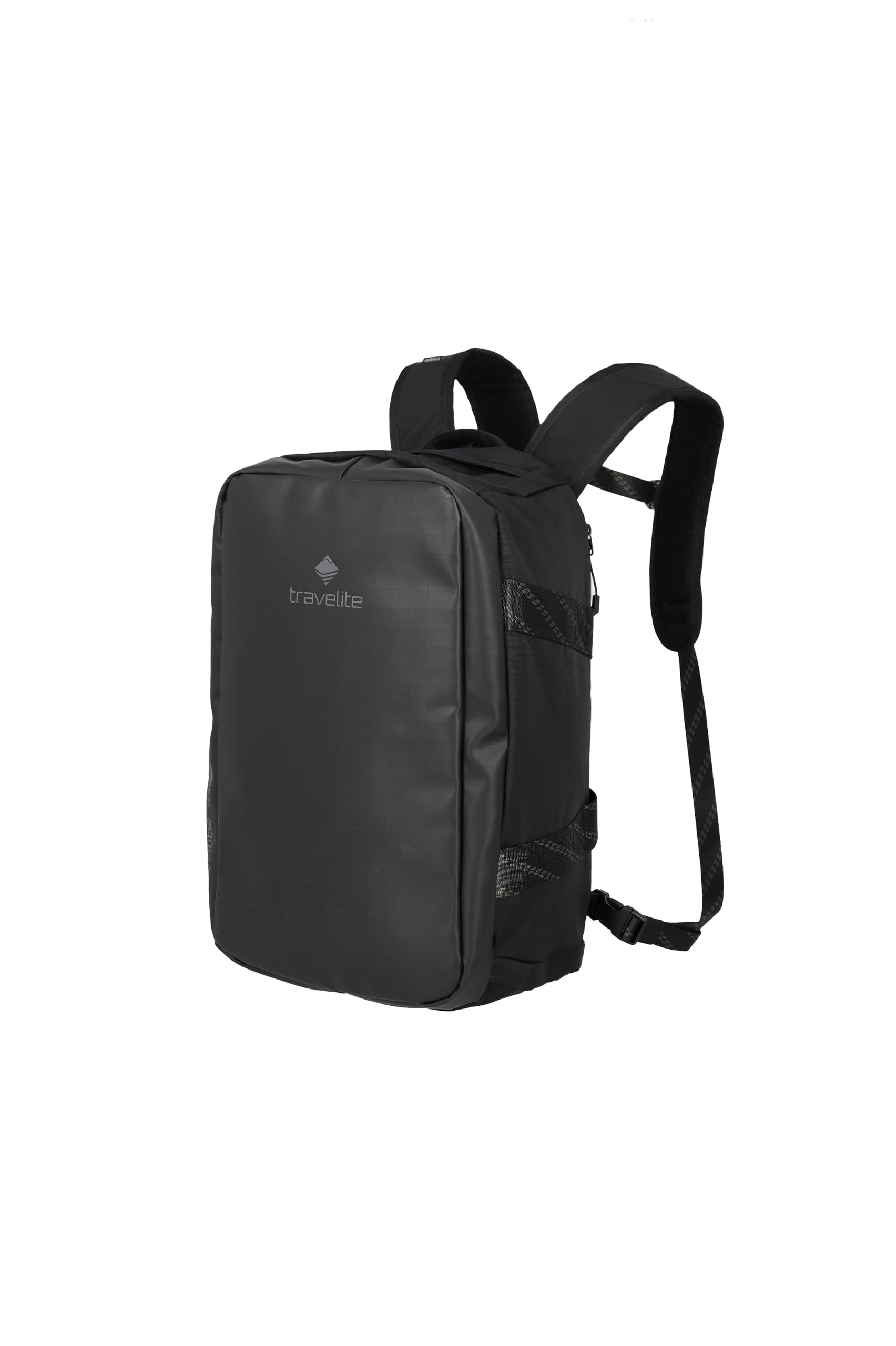 travelite Reisetasche Venture LINE S, 40x25x20 cm, 24 L, recyceltes Polyester, Handgepäck Tasche mit Rucksackfunktion und Trolley-Aufsteckfunktion, Weekender