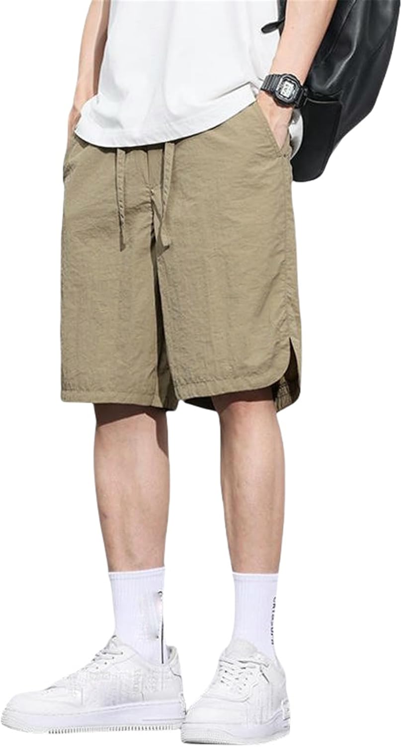 Men's Summer Thin Loose Five-Pocket Beach Sport Casual Shorts