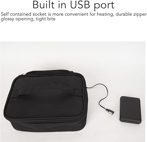 Miniatura 3 de Horno portátil, mini calentador de alimentos USB, lonchera calentada por microondas para cocinar y recalentar comidas en el automóvil, camión,