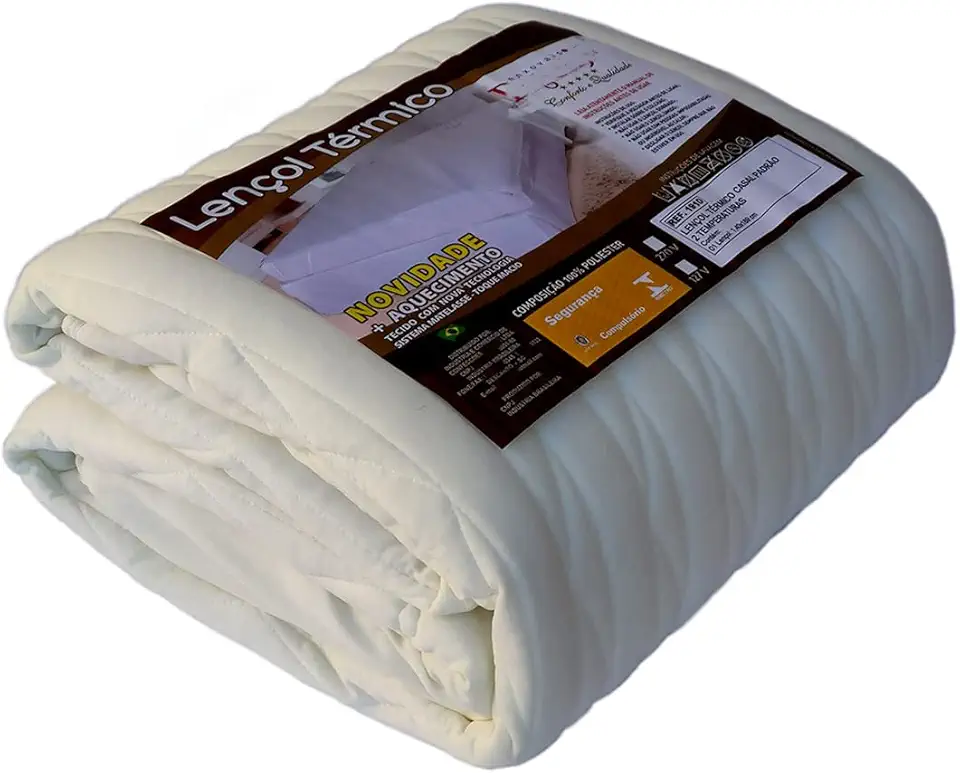 Lençol térmico cama casal 2 regulagens de temperatura (110)