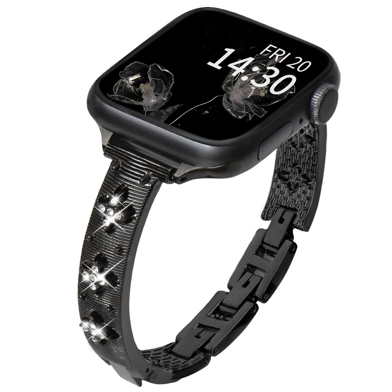 Proworthy Slim Stainless Steel Bangle Compatible with Apple Watch Bands Series 10 9 Ultra 8 7 6 5 4 3 2 1 SE 38mm 40mm 41mm 42mm 44mm 45mm 46mm 49mm,