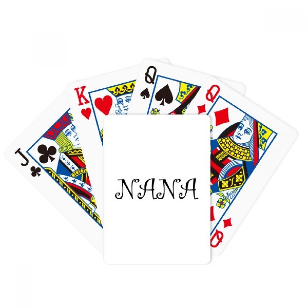 Grandma Letters Nana Present Pattern Poker Playing Magic Card Fun Board Game