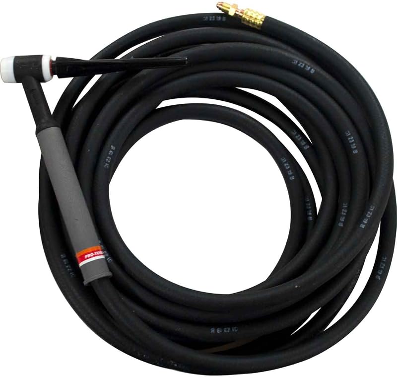 Lincoln Electric PTA-17 TIG Torch - for Air-Cooled TIG Welding - Rigid Torch Head - 25 FT, 1 Piece Cable - K1782-3