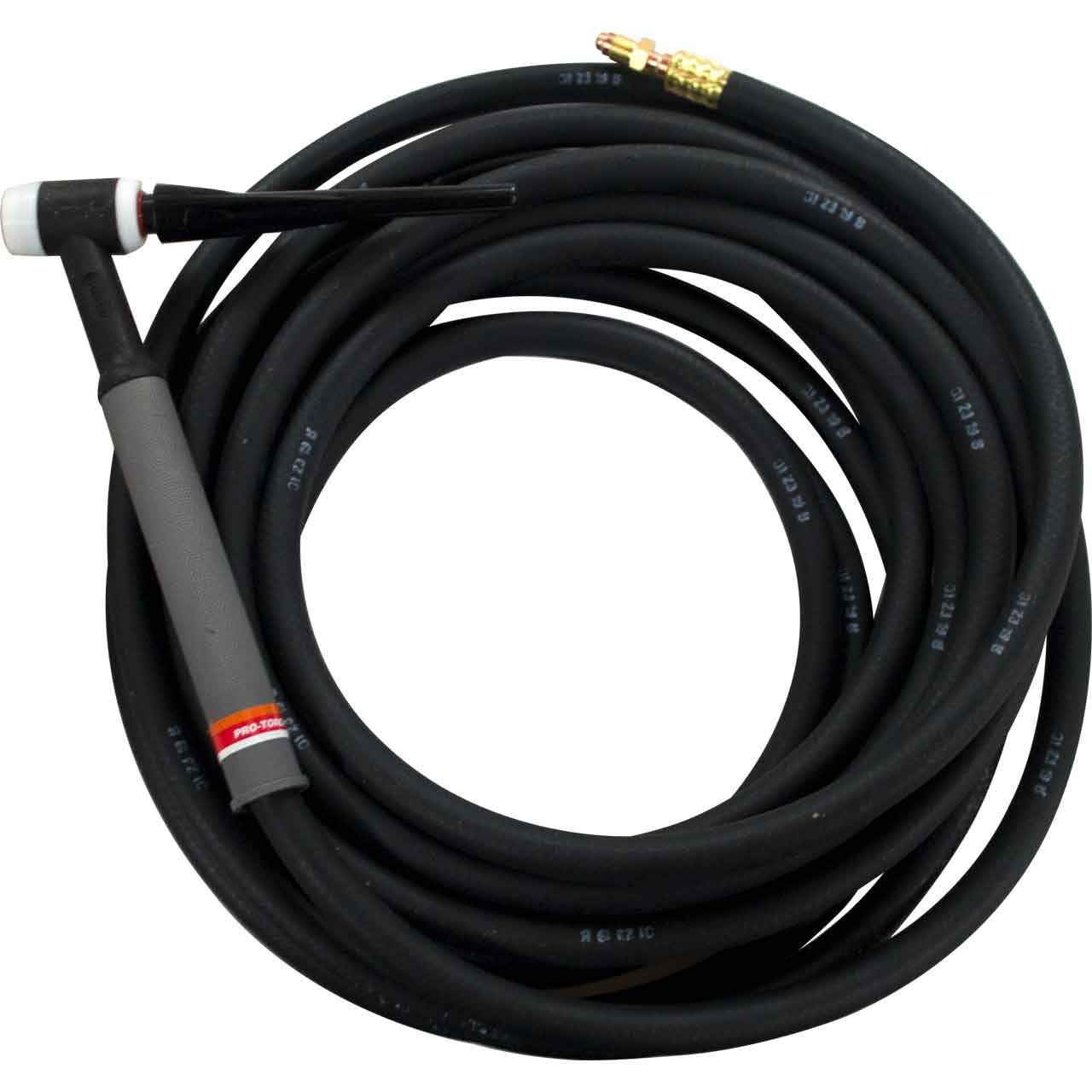 Lincoln Electric PTA-17 TIG Torch - for Air-Cooled TIG Welding - Rigid Torch Head - 25 FT, 1 Piece Cable - K1782-3