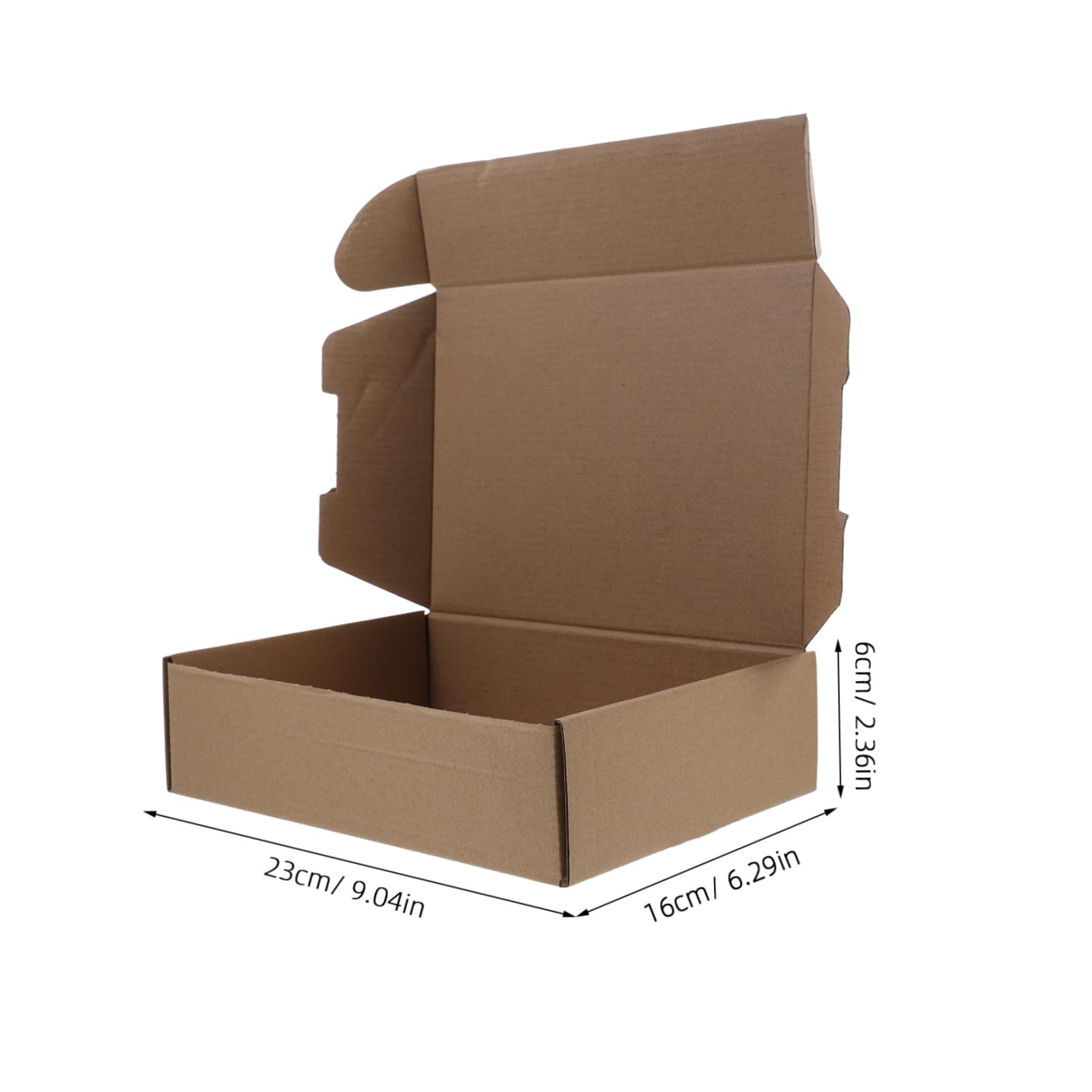 Housoutil 25piezas Cajas De Envío Planas Cajas De Embalaje Soportes Para Embalaje Exprés Para Envío Postal y Almacenamiento